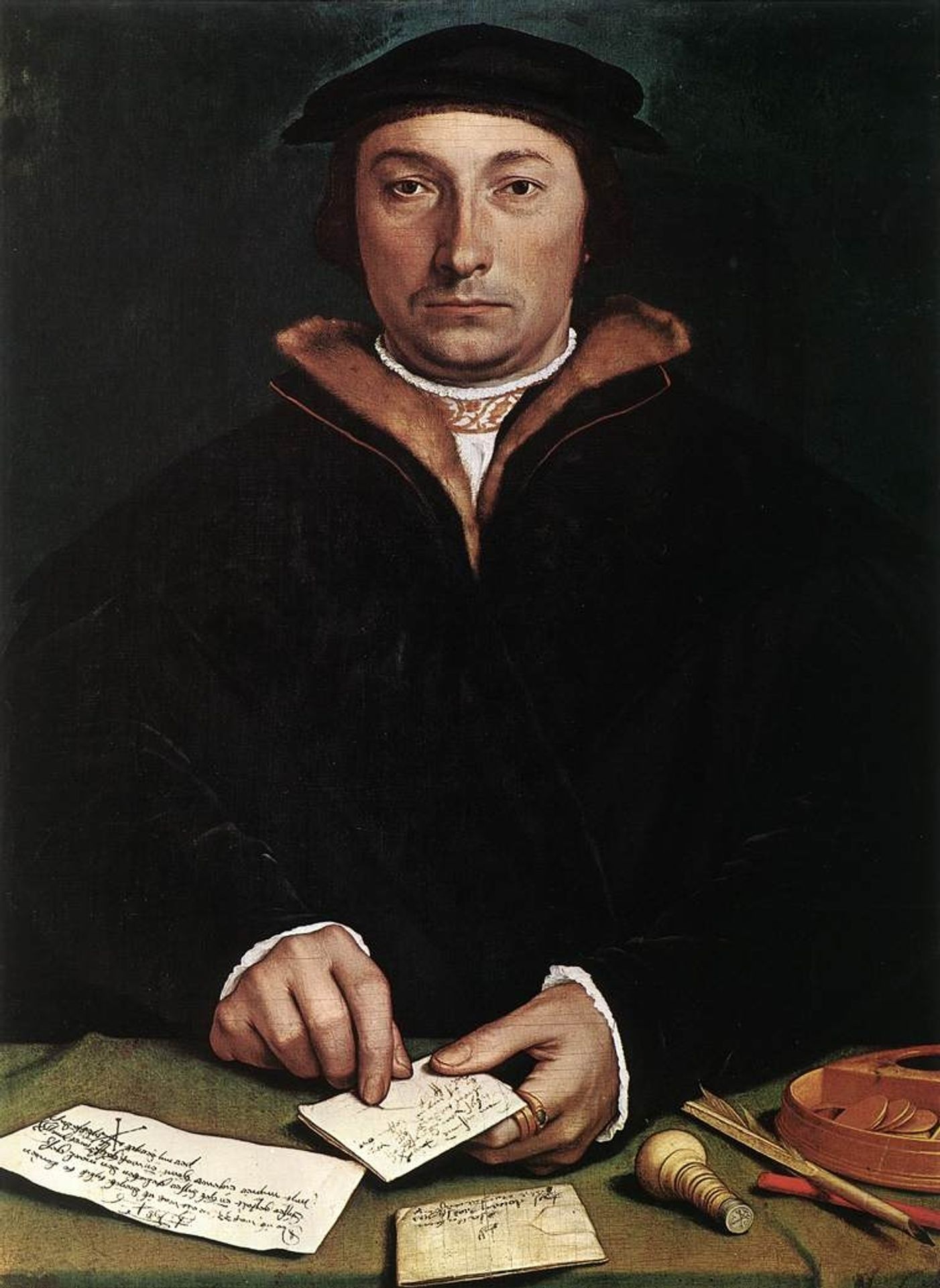 Portrait of Dirk Tybis by Hans Holbein the Younger
