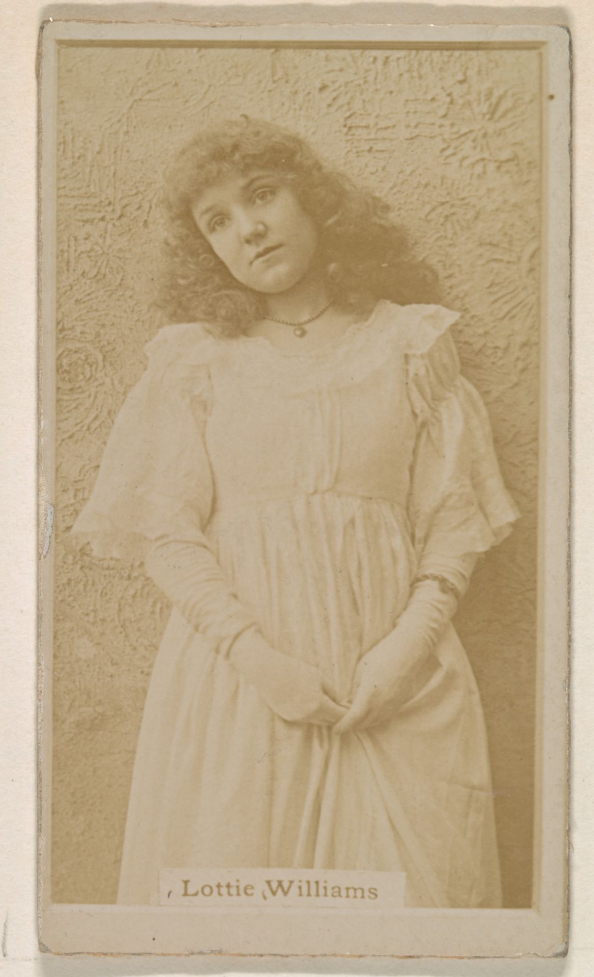 Lottie Williams, from the Actresses series (N245) issued by Kinney Brothers to promote Sweet Caporal Cigarettes by Kinney Brothers Tobacco Company