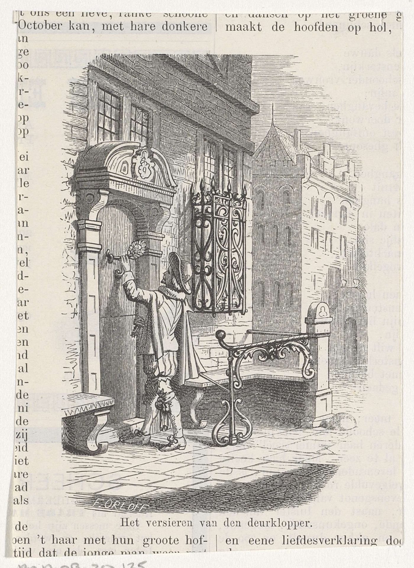 Het versieren van den deurklopper by Frits Ohrloff