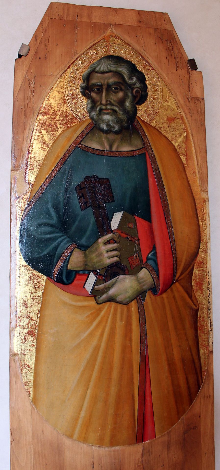 tre santi dal polittico di san paolo by Luca di Tommé