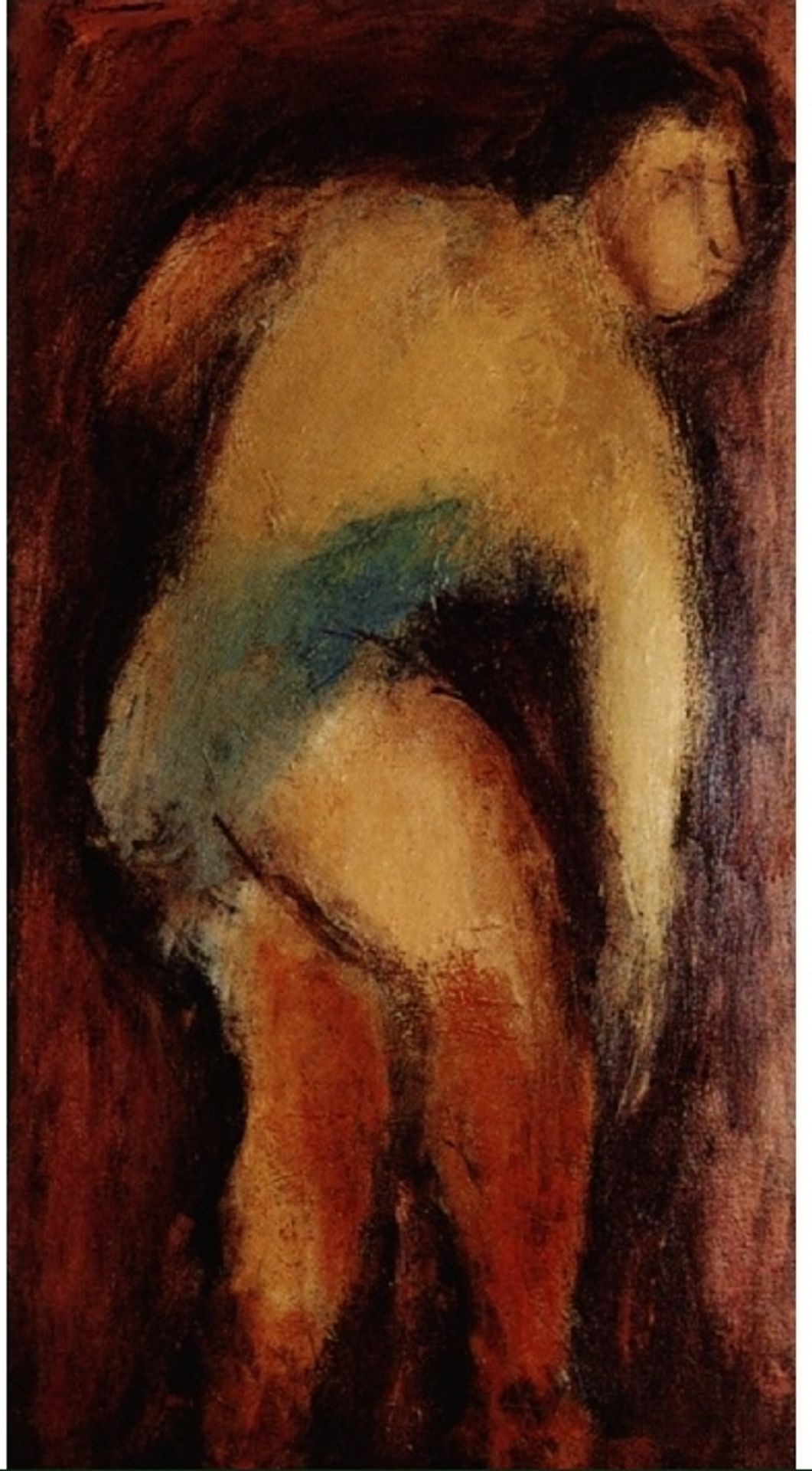 Woman Looking Over Her Shoulder by George Bouzianis