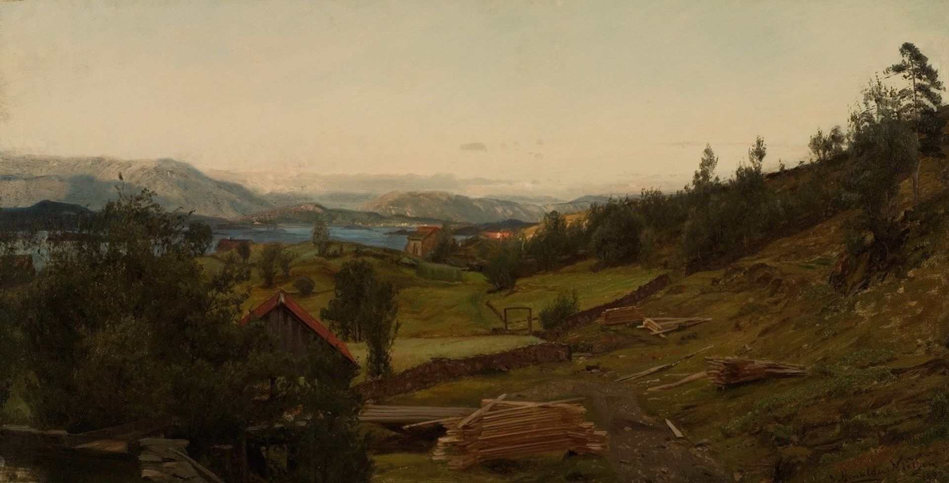 Aften, Stord by Amaldus Nielsen