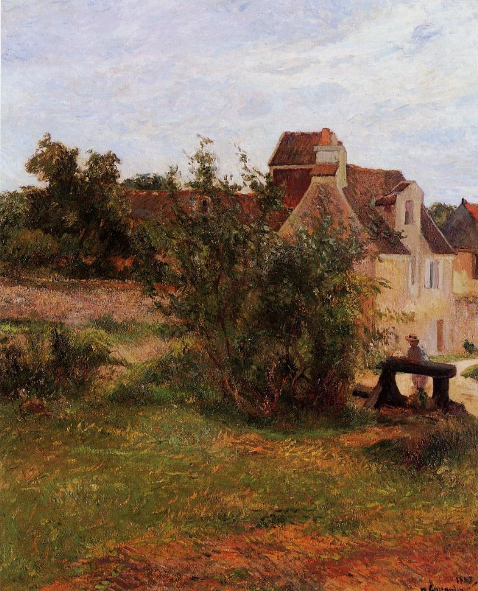 Osny, the gate of Busagny farm by Paul Gauguin