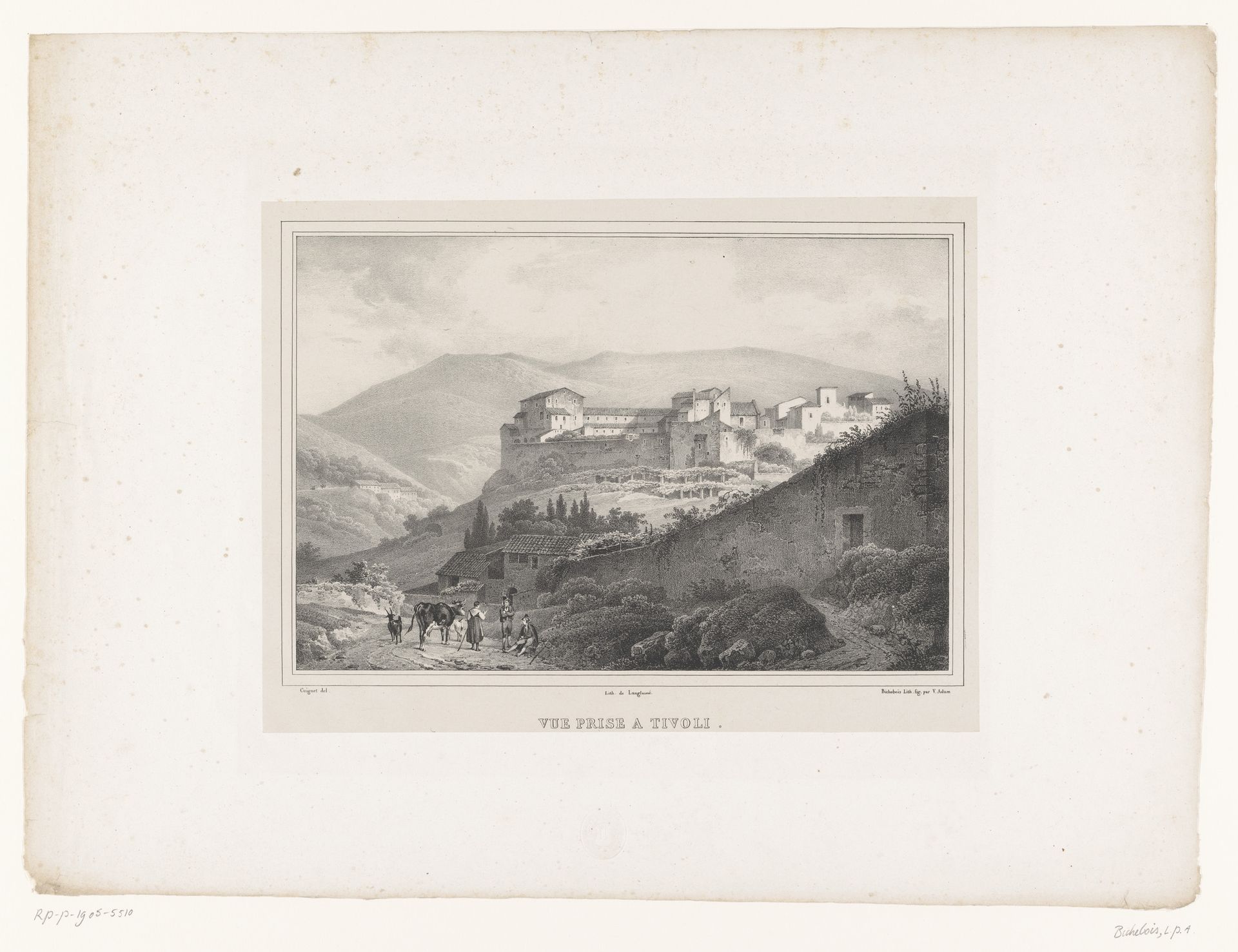 Zicht op Tivoli by Alphonse Bichebois
