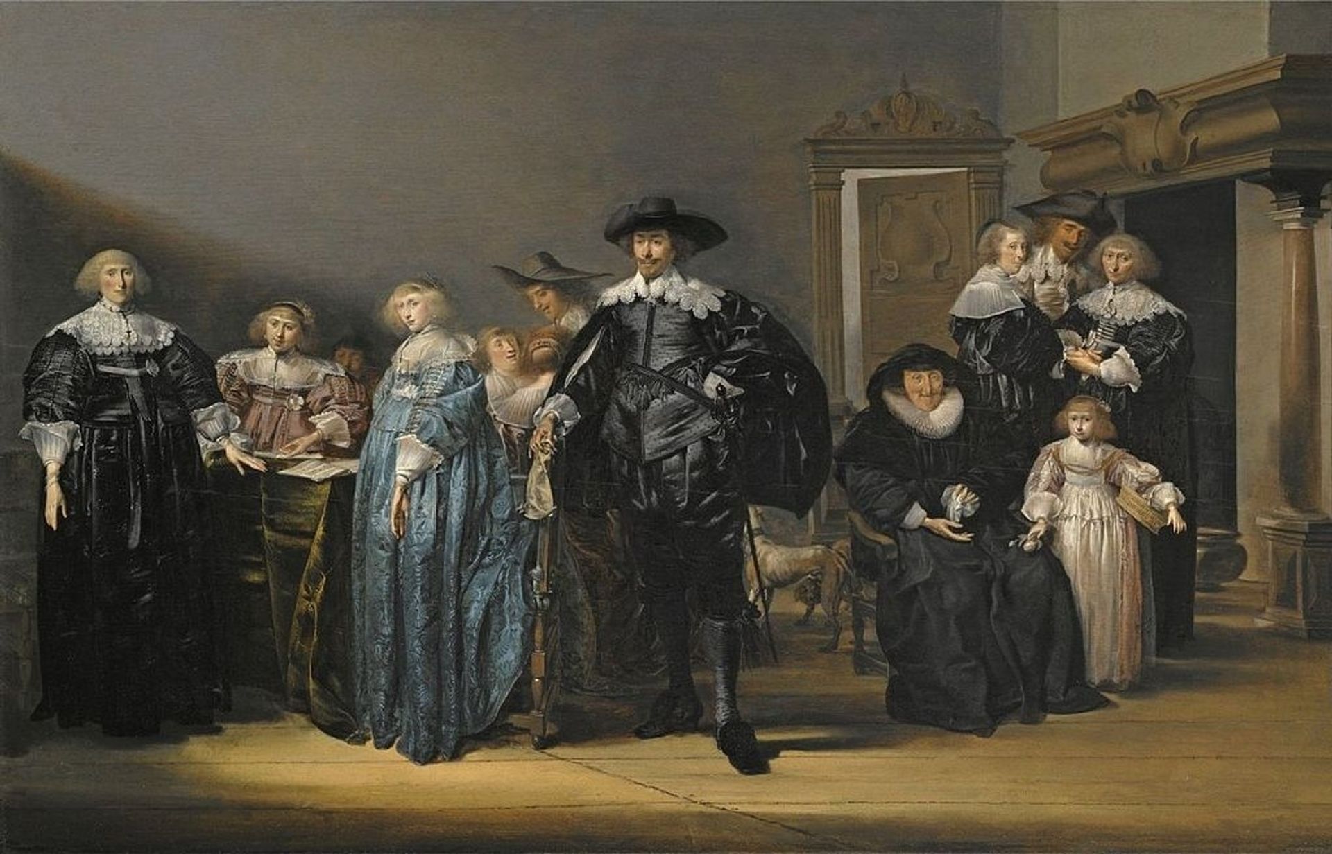 Portrait of the Family Twent in An Interior by Pieter Codde