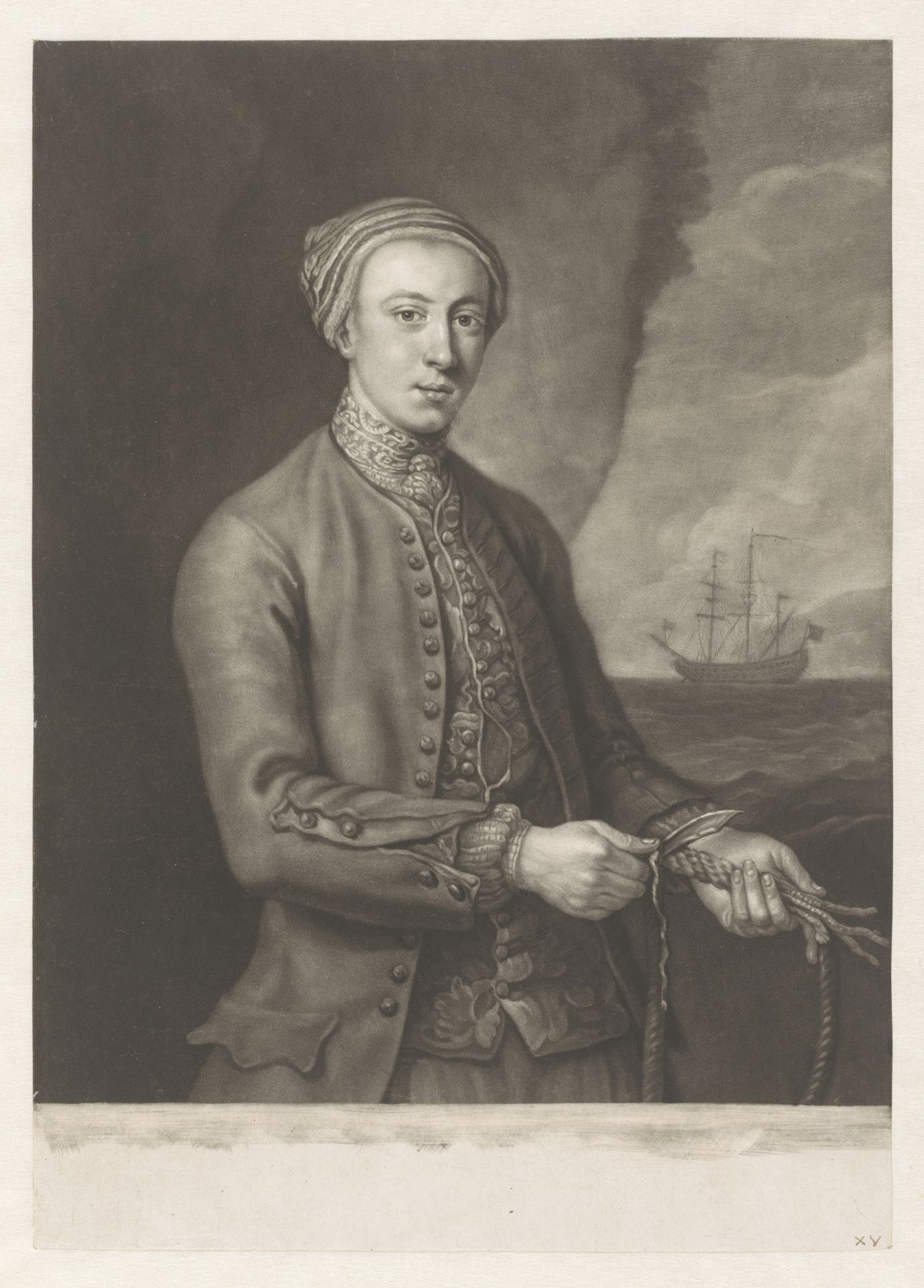 Portret van Andrew Wilkinson by James McArdell