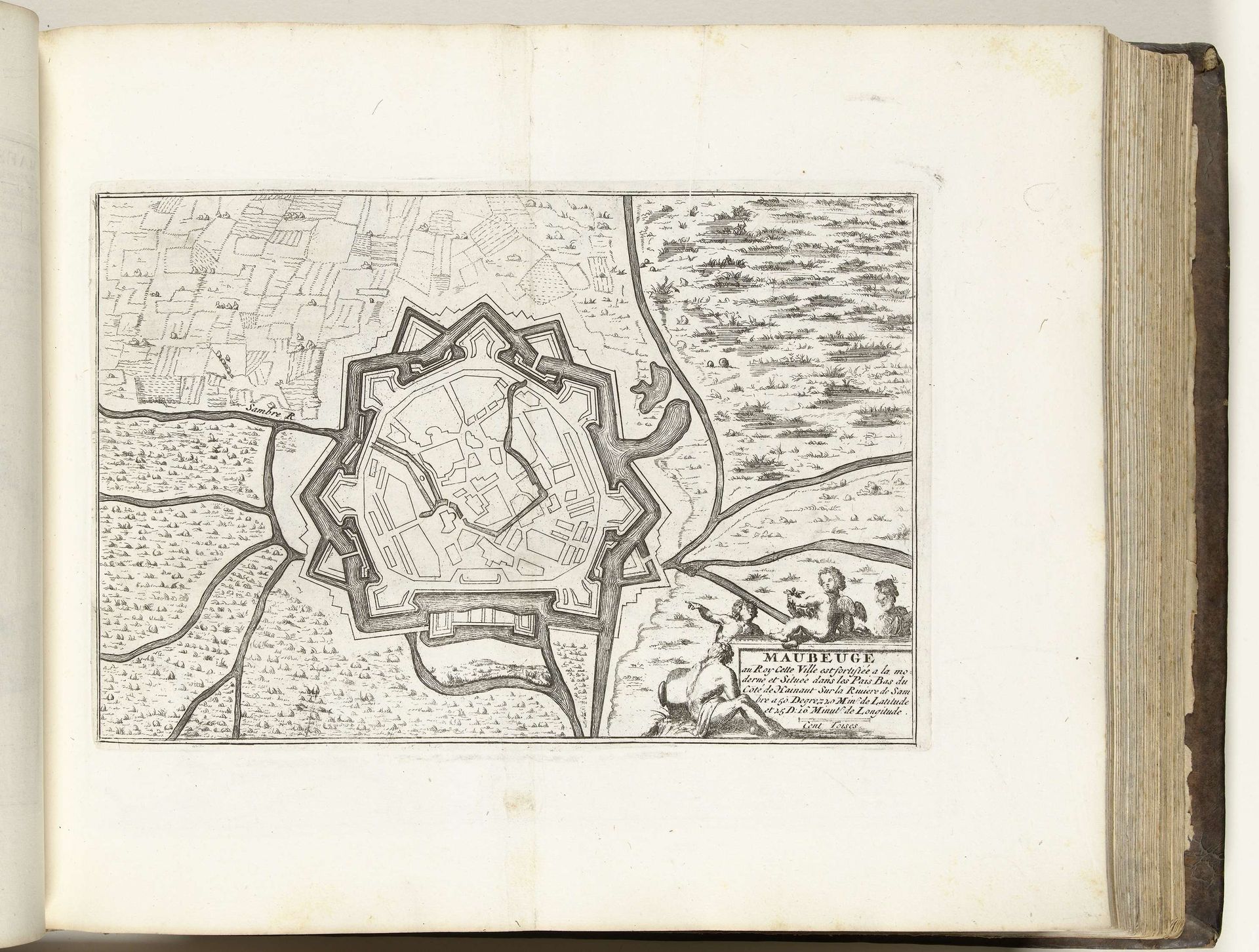 Plattegrond van Maubeuge, ca. 1695 by Anonymous