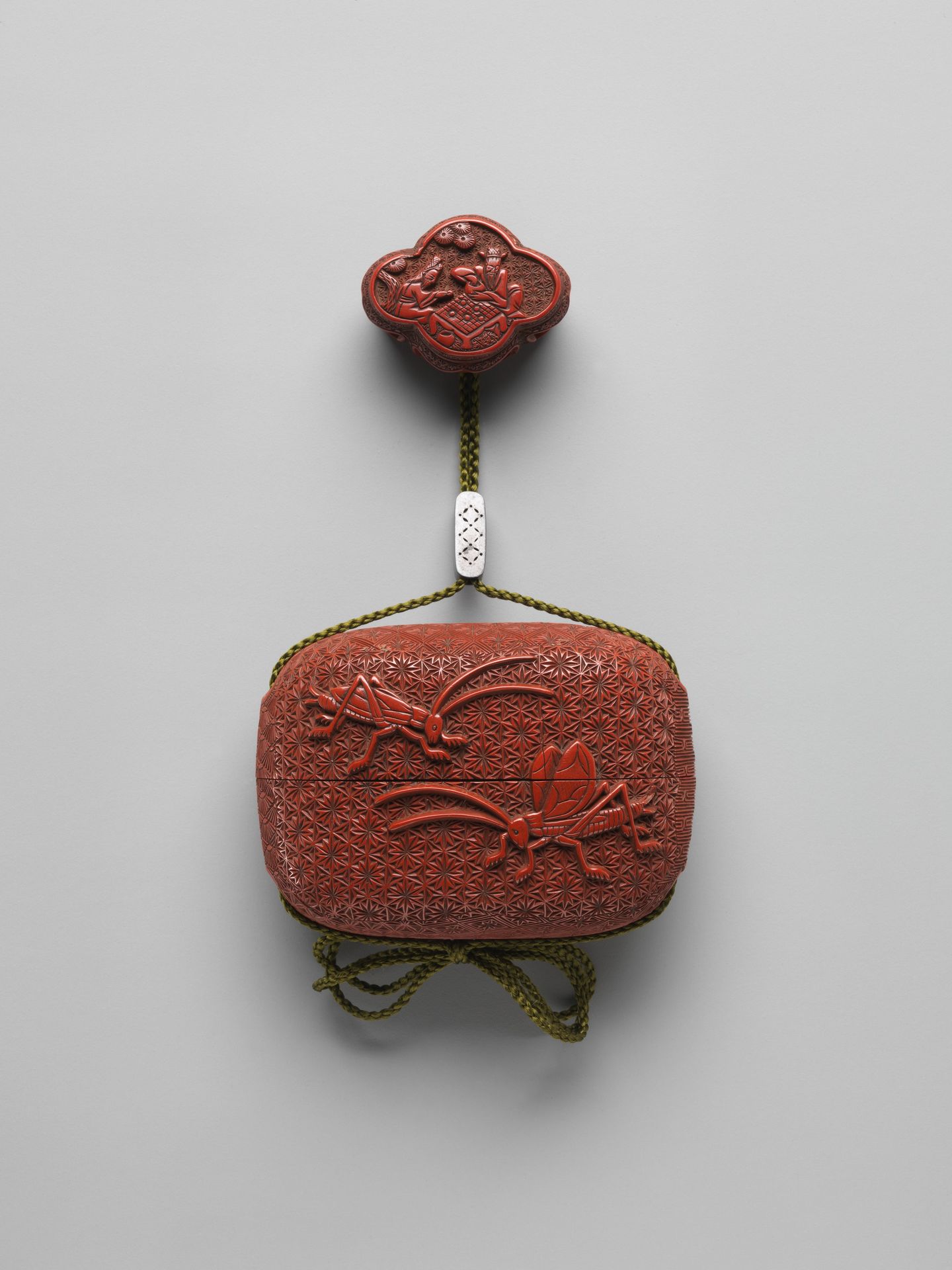 Case (Inrō) with Design of Crickets by Onko Takanaga (dates unknown)