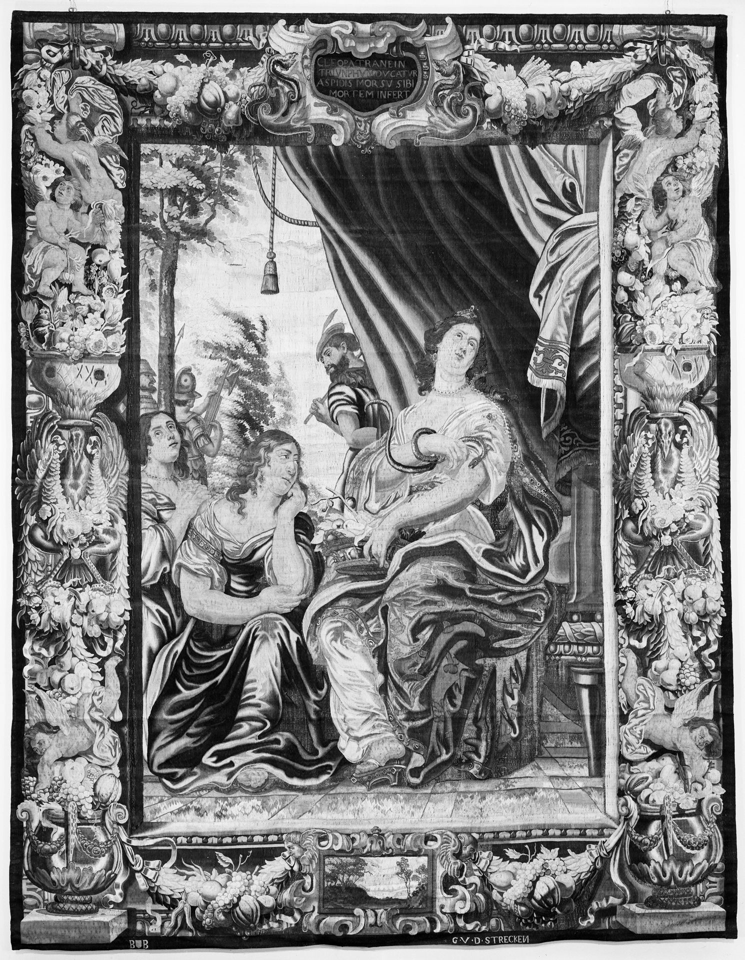 The Death of Cleopatra from a set of The Story of Antony and Cleopatra by Justus van Egmont