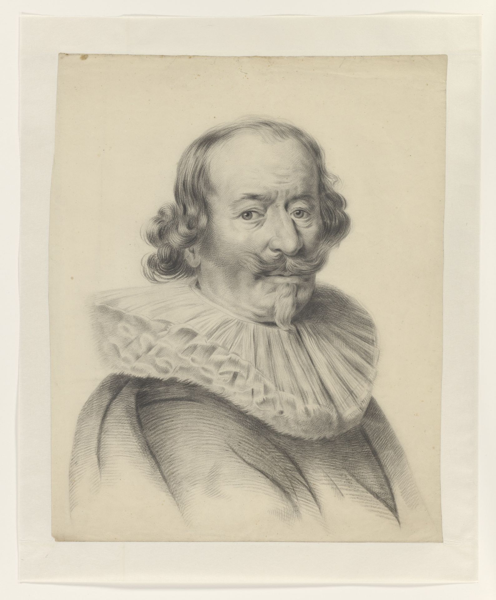 Portret van een zeventiende-eeuwse man by S.A. van der Heim