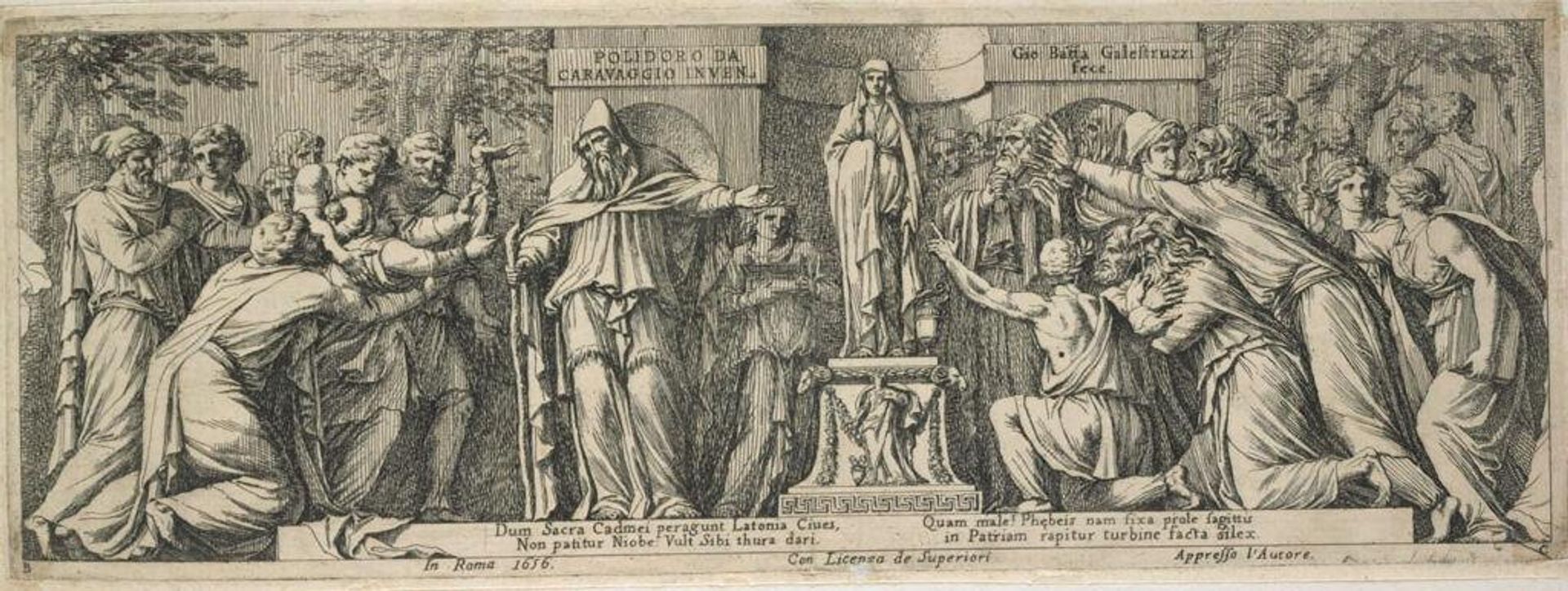 Niobe Adored on the Altar by Giovanni Battista Galestruzzi