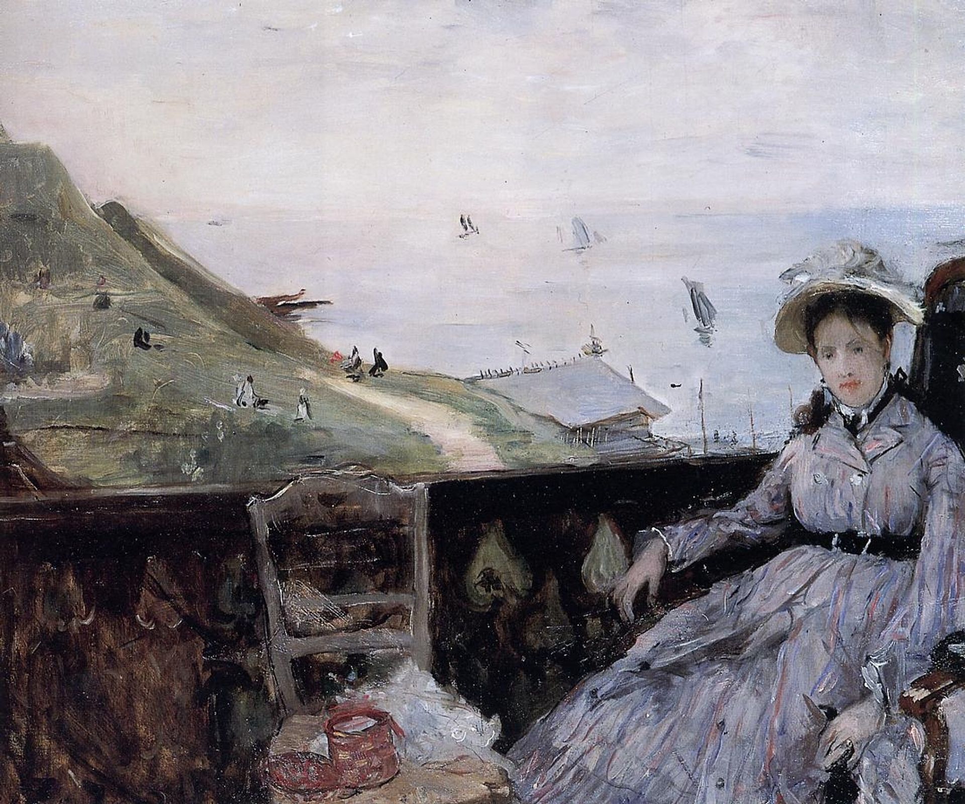 On the Terrace by Berthe Morisot