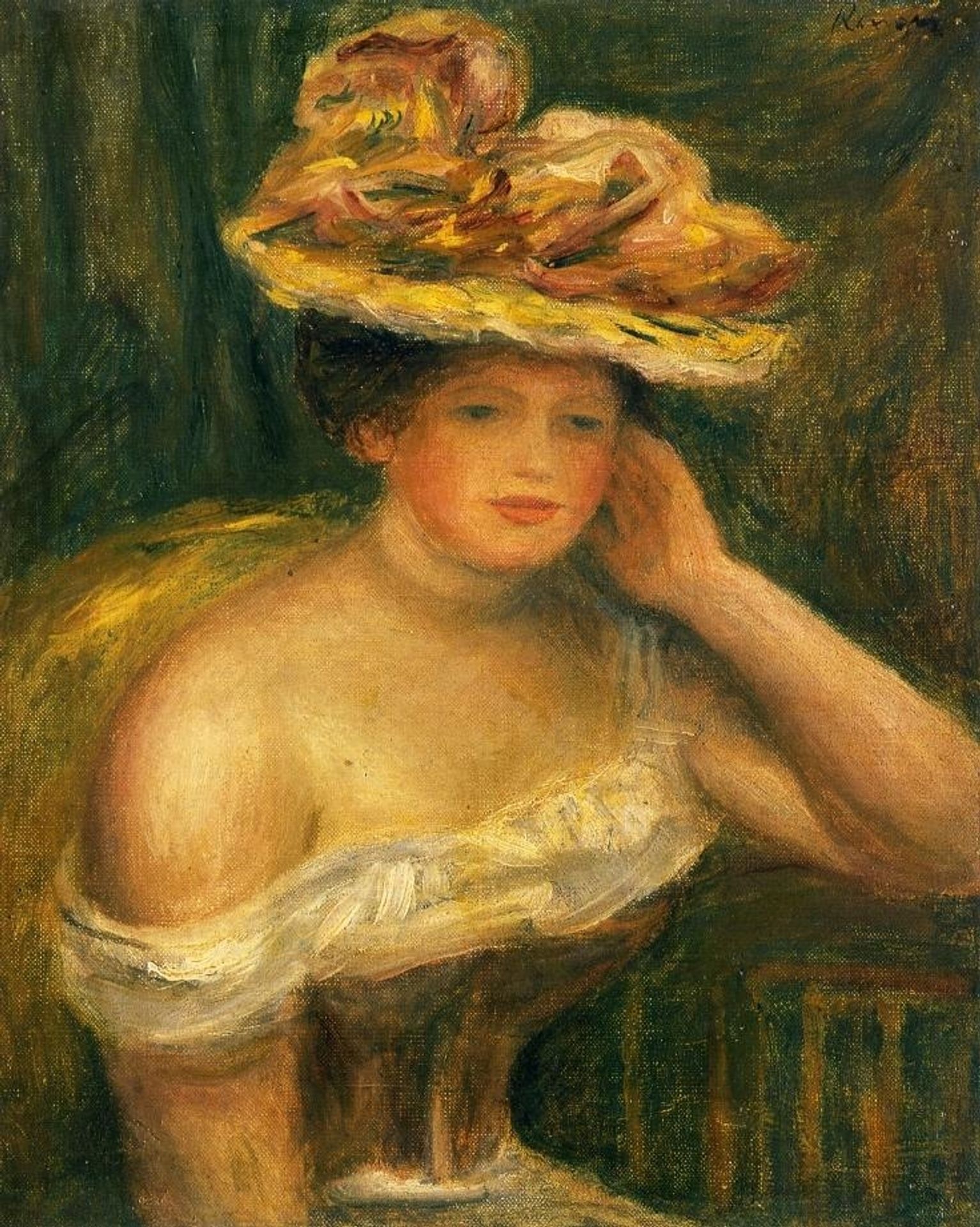 Woman Wearing a Corset by Pierre-Auguste Renoir