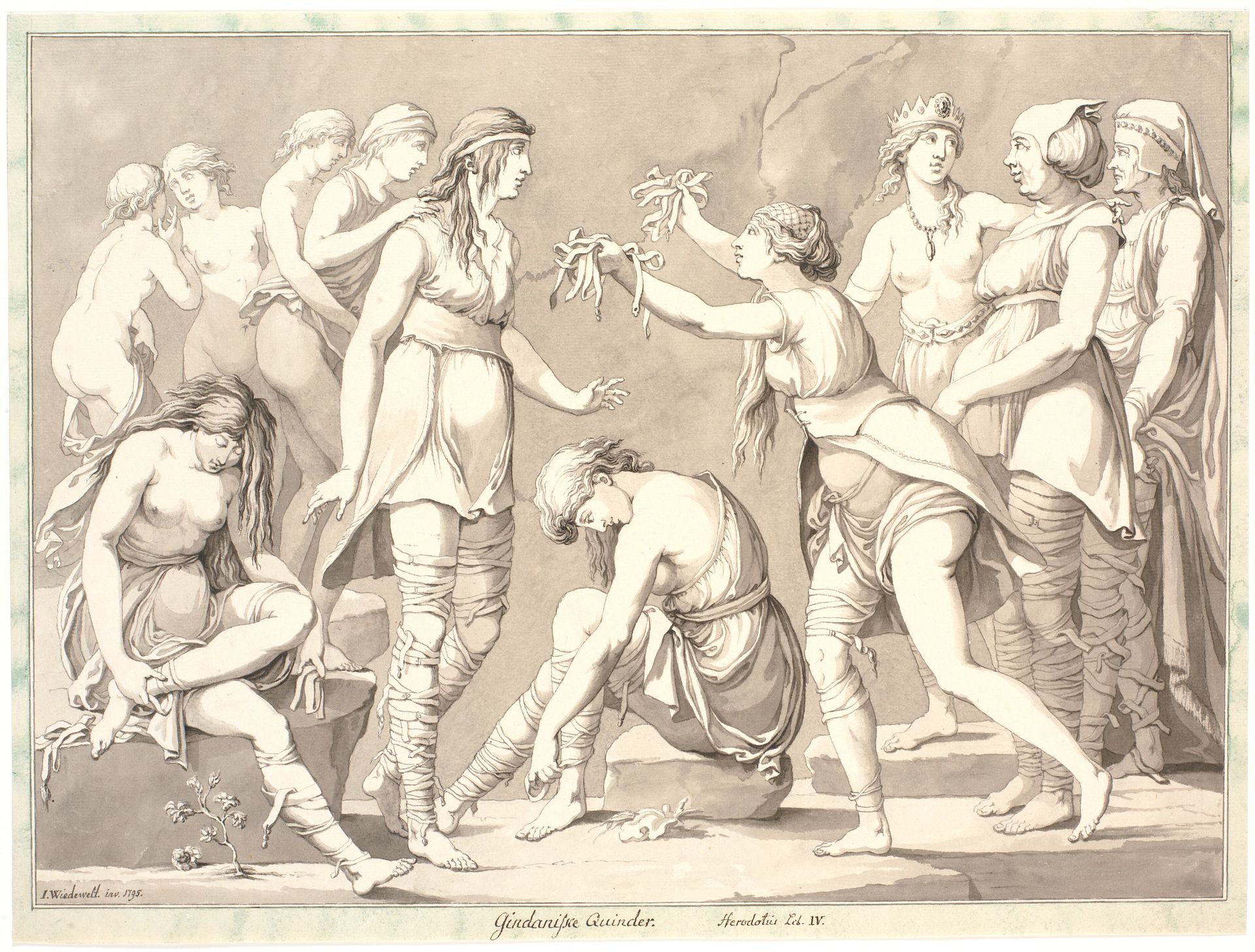 "Gindanische Quinder. Herodotius Lib. IV" by Johannes Wiedewelt