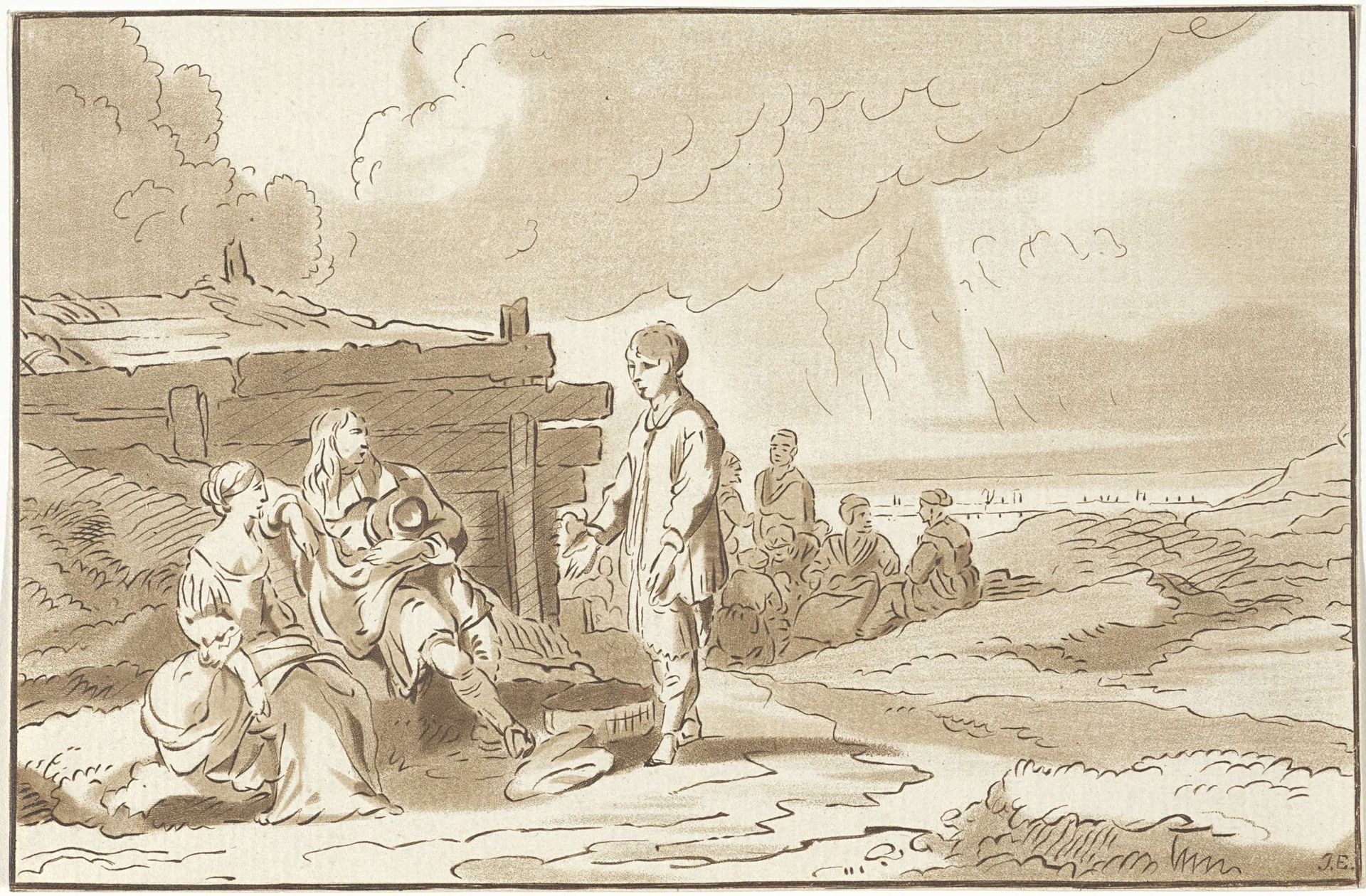 Gezelschap in de duinen by Bernhard Schreuder