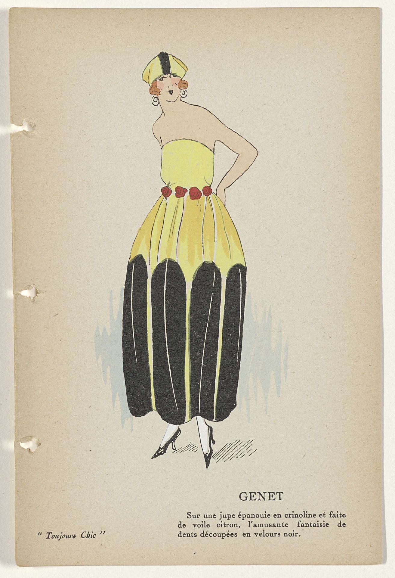 Toujours Chic, Toilettes de Soirées, Hiver 1921-1922: Genet by G-P. Joumard