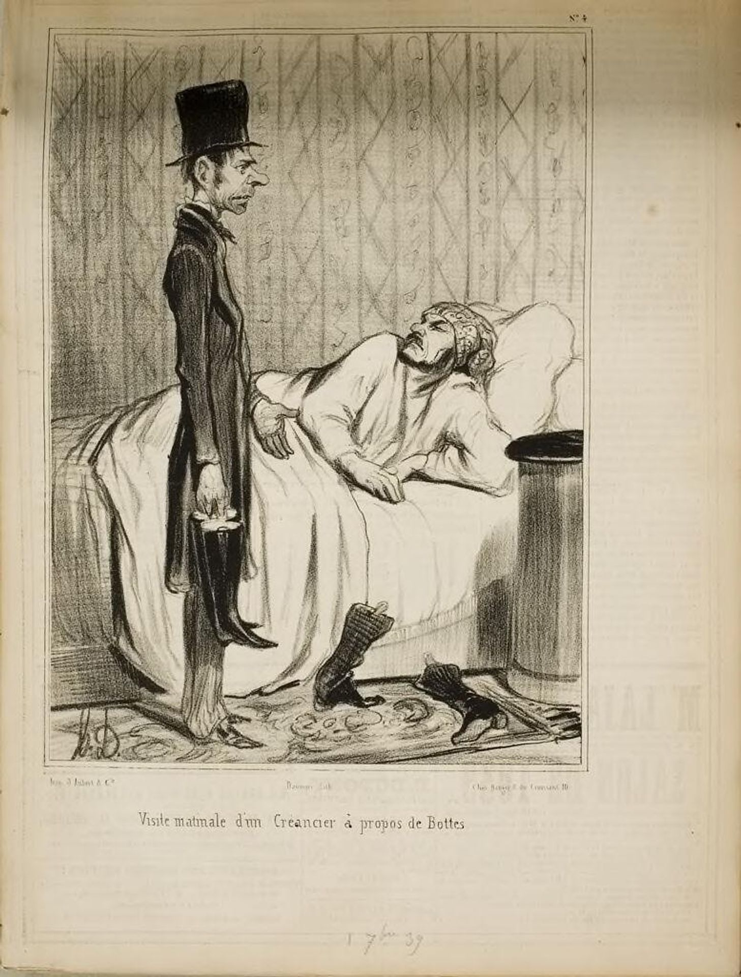 Morning Visit from a Creditor by Honoré Daumier