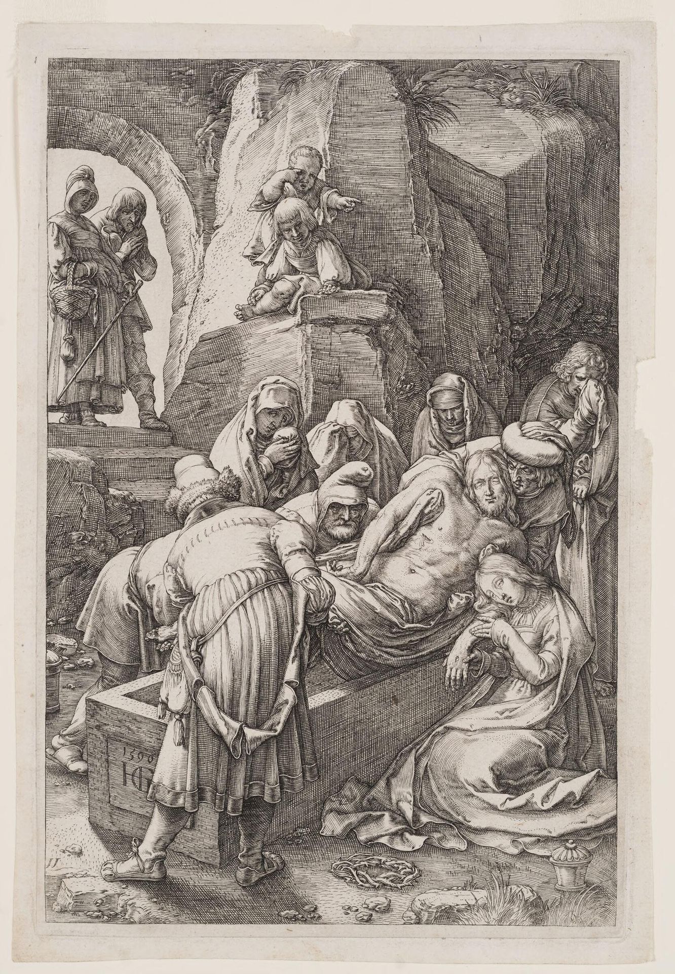 The Entombment by Abraham Hogenberg