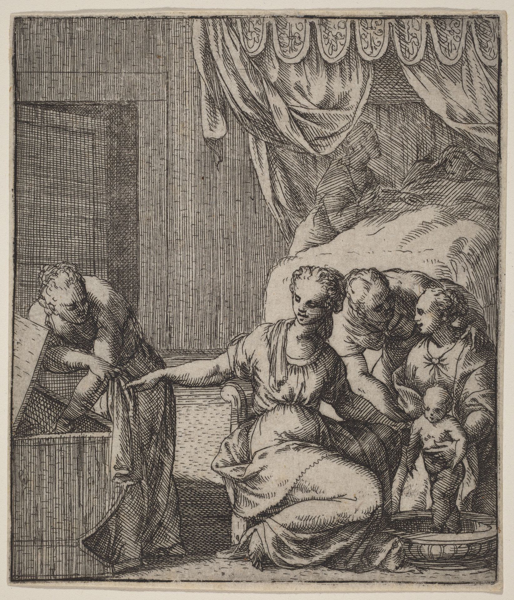 The Birth of the Virgin by Giovanni Battista Fontana