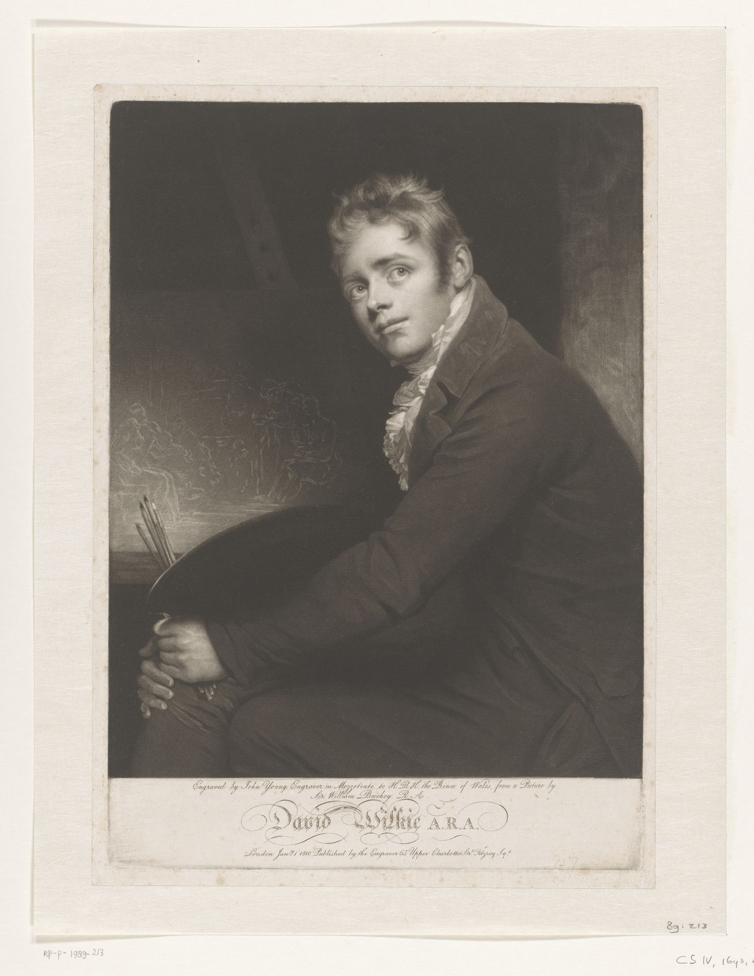 Portret van David Wilkie by John Young