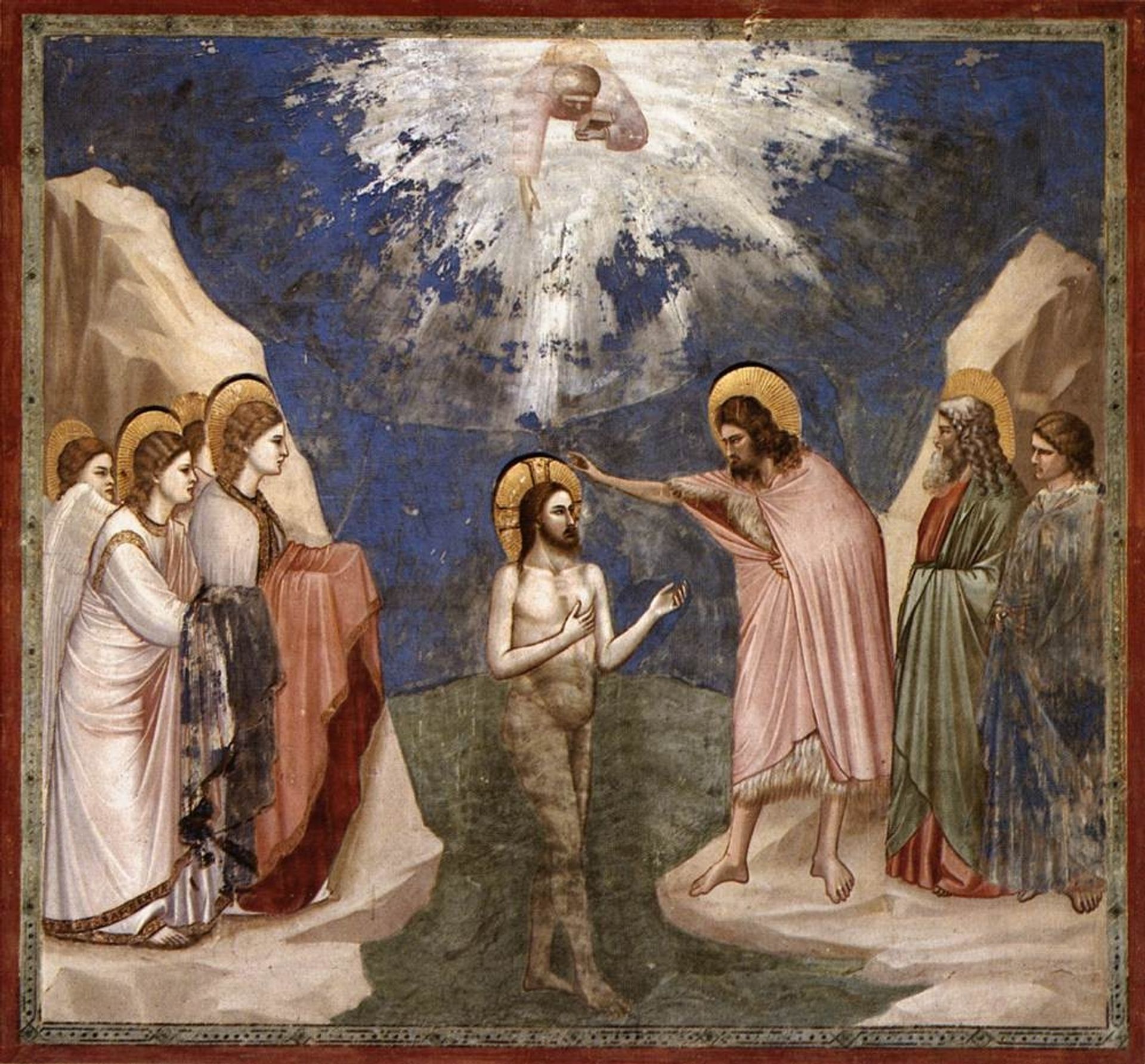 The Baptism of Christ by Giotto
