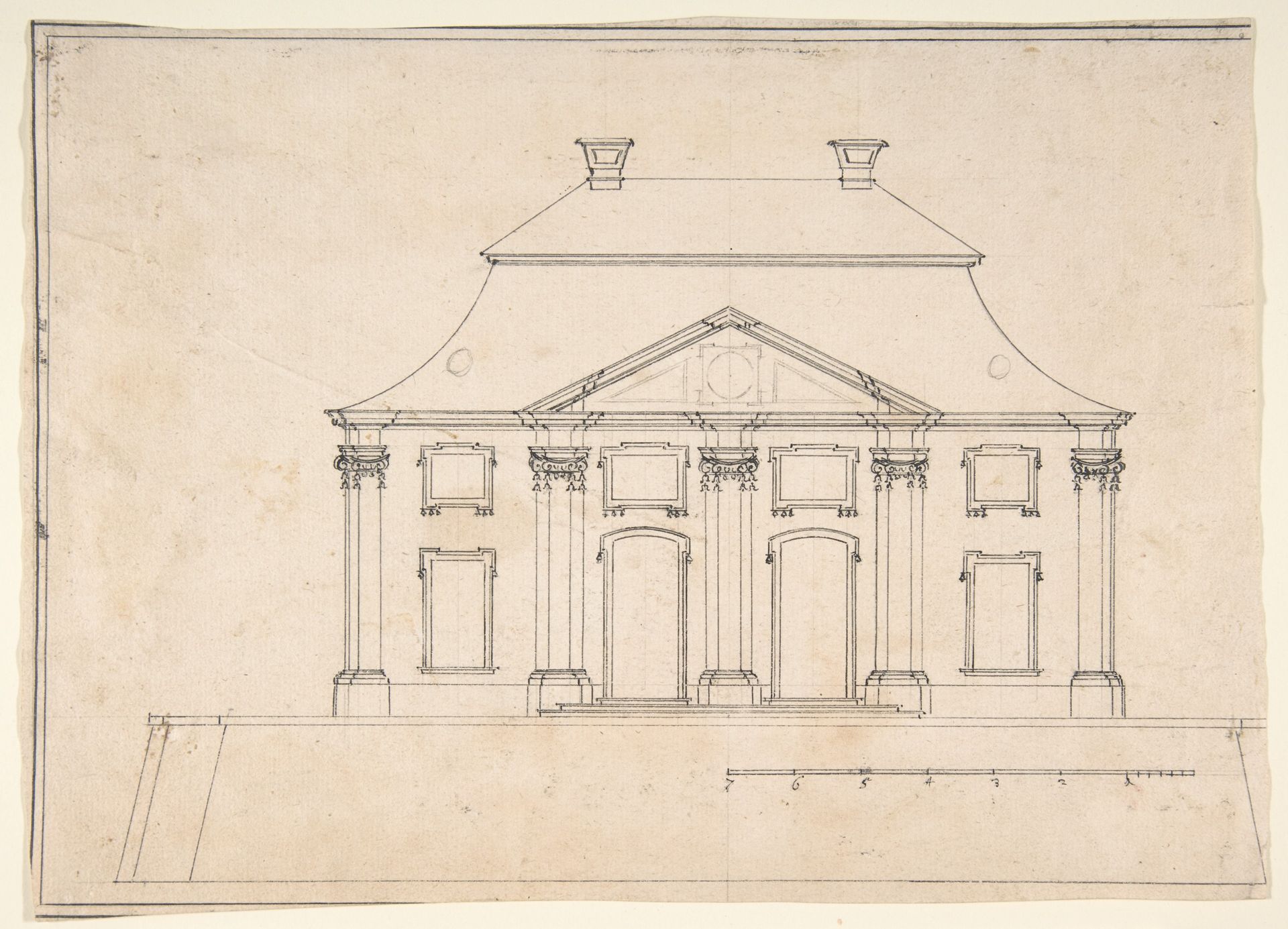 Architectural Design for Exterior of City House by Anonymous