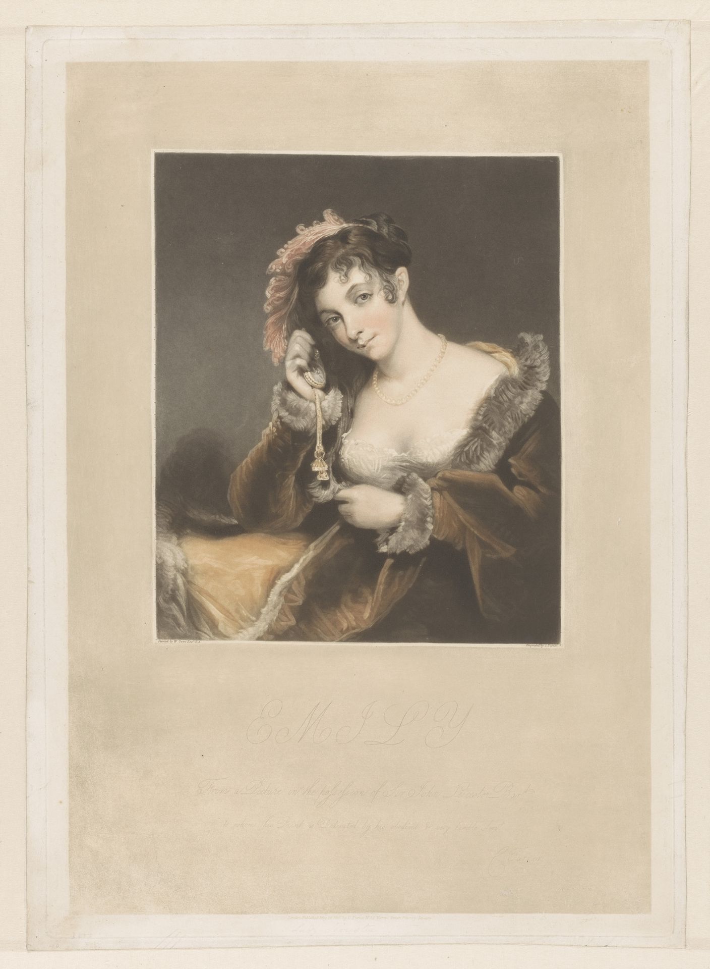 Portret van Emily St Clare by Charles Turner