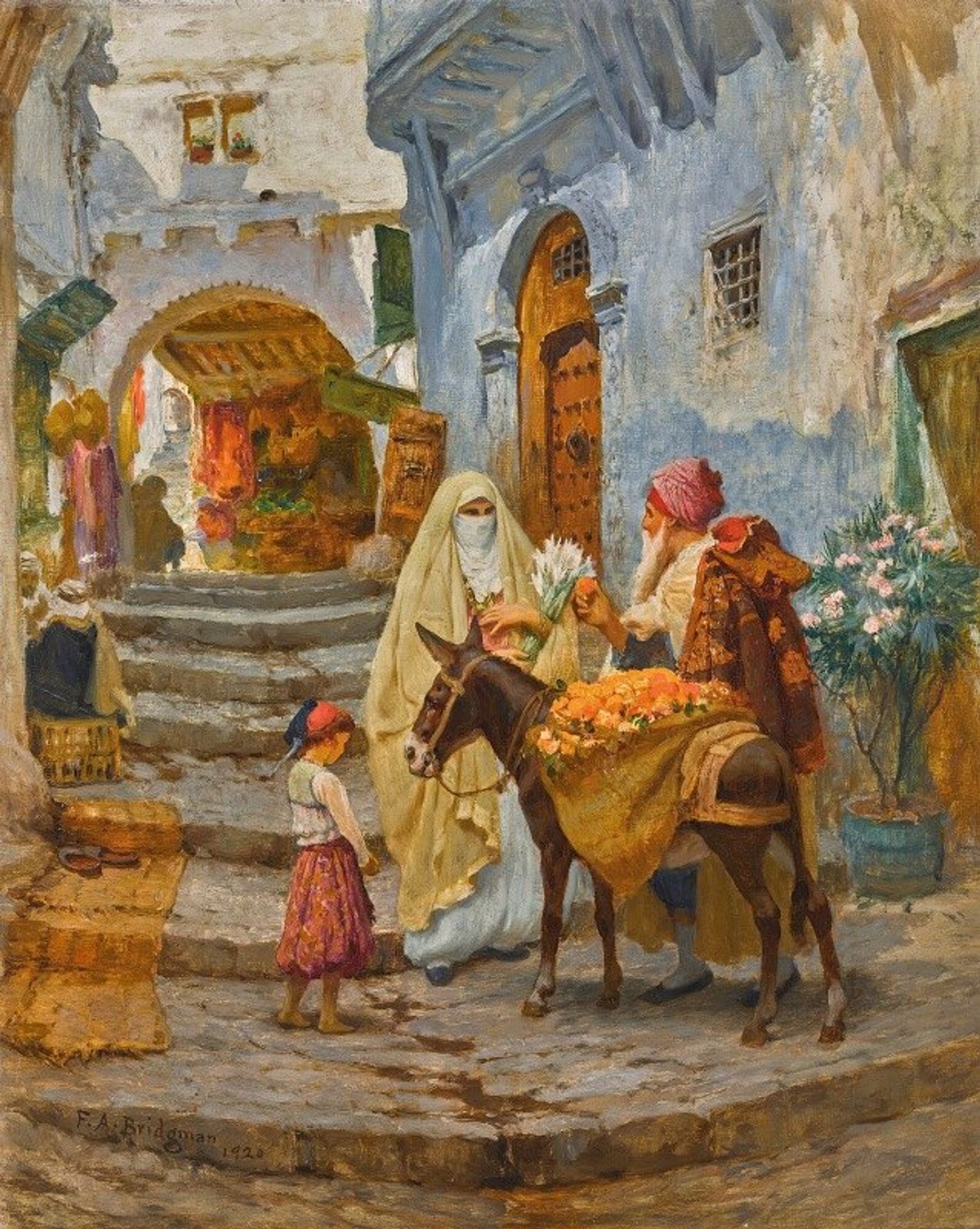 The orange seller by Frederick Arthur Bridgman