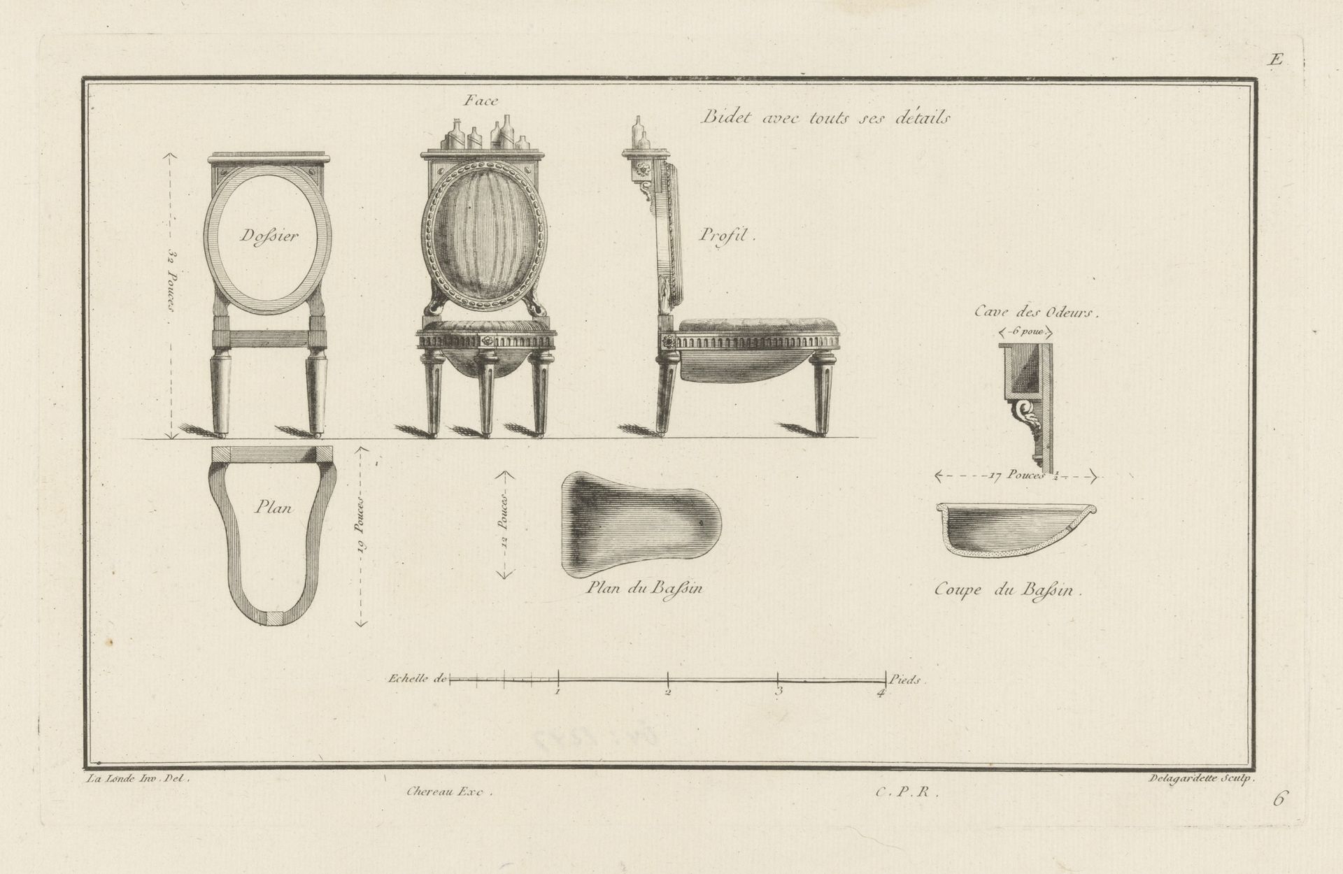 Bidet by Pierre Claude Delagardette