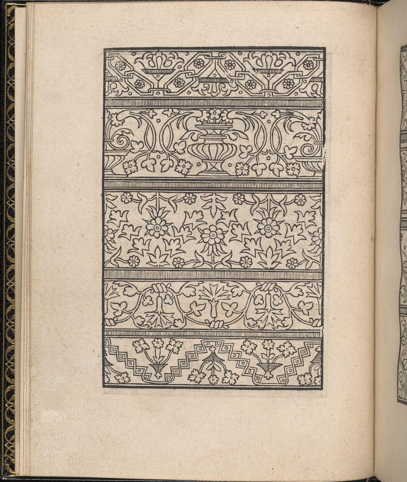 Page from Ein new kunstlich Modelbuch...(Page 4v) by Peter Quentel