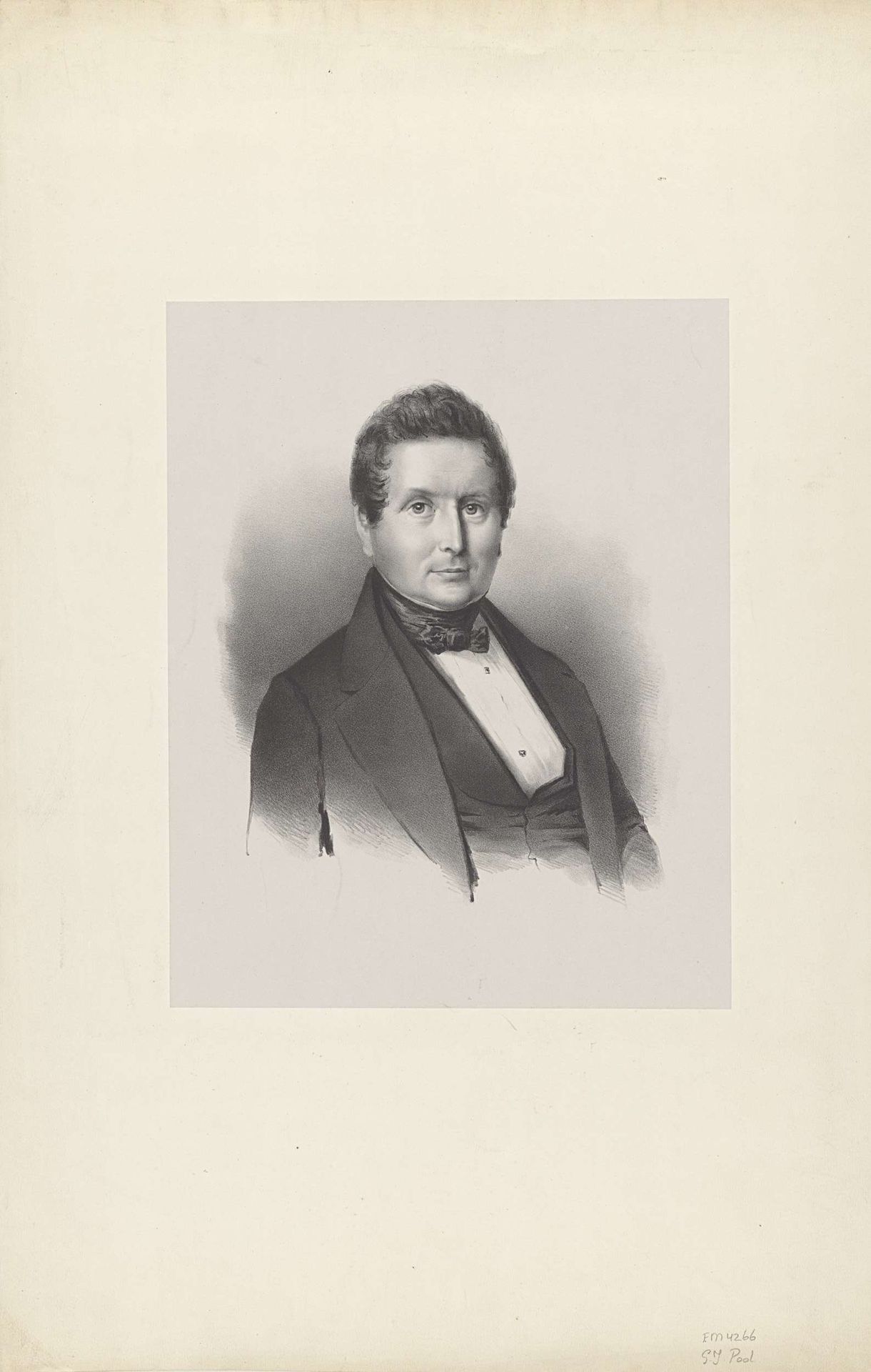 Portret van G.J. Pool by Carel Frederik Curtenius Bentinck