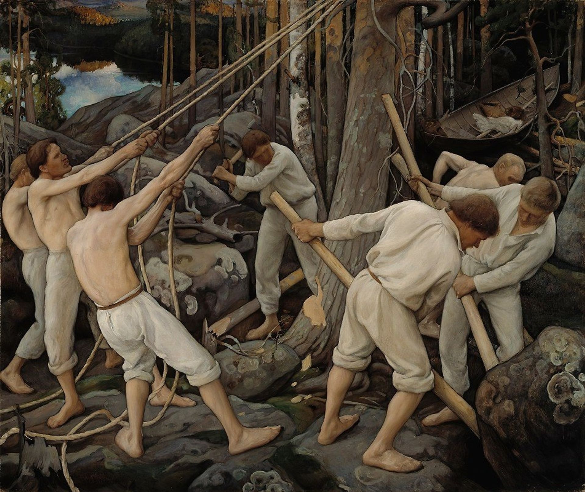 Pioneers In Karelia by Pekka Halonen