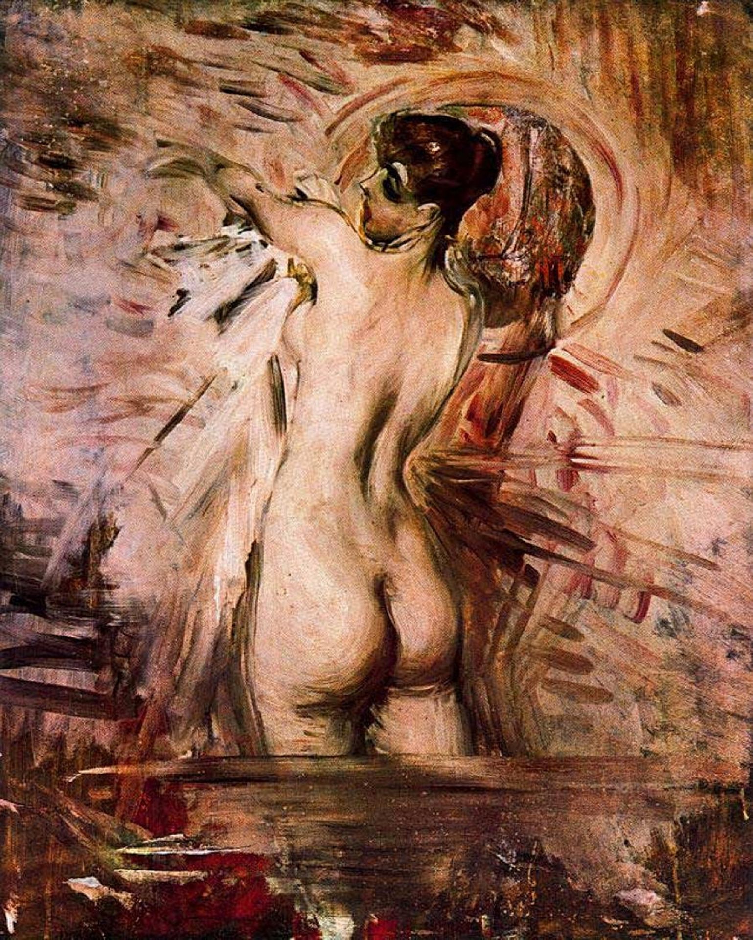 In the bath by Giovanni Boldini