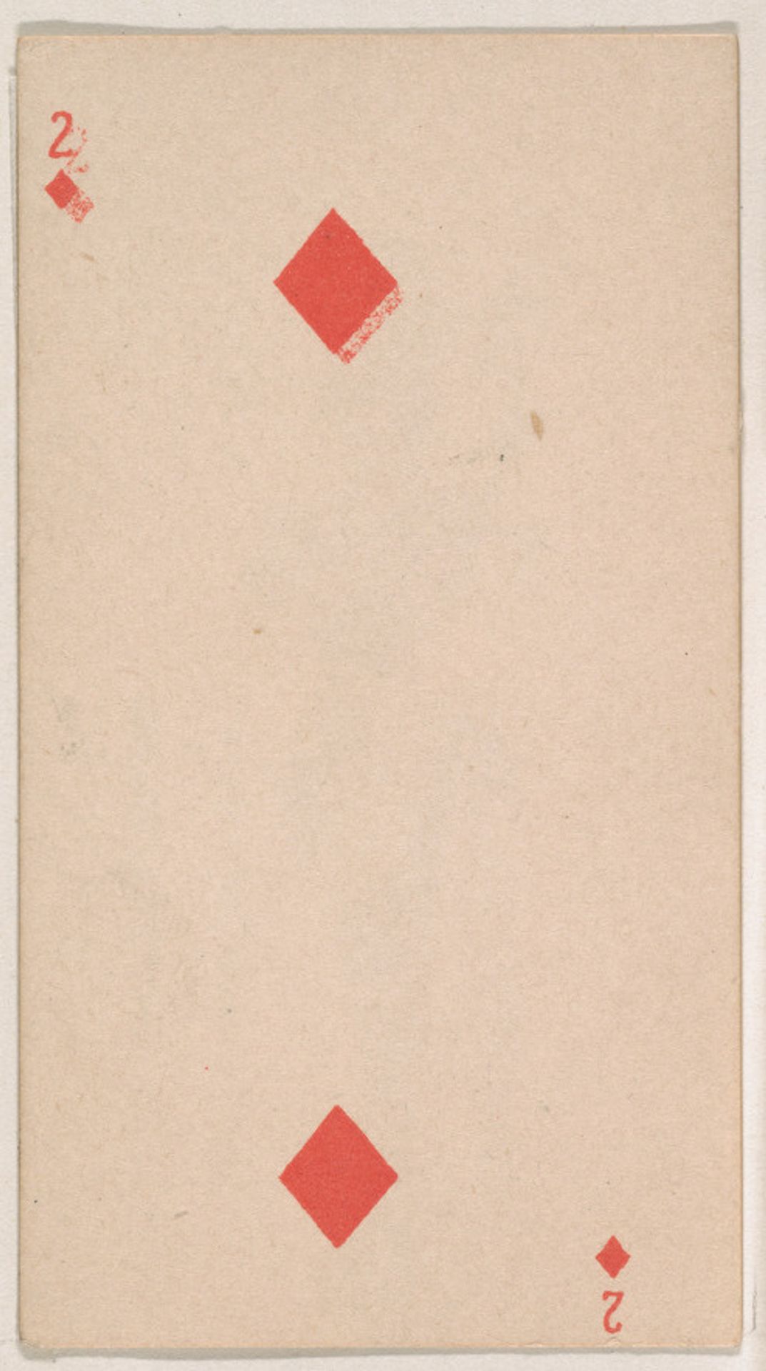 Two of Diamonds, from the Transparent Playing Cards series (N220) issued by Kinney Bros. by Kinney Brothers Tobacco Company