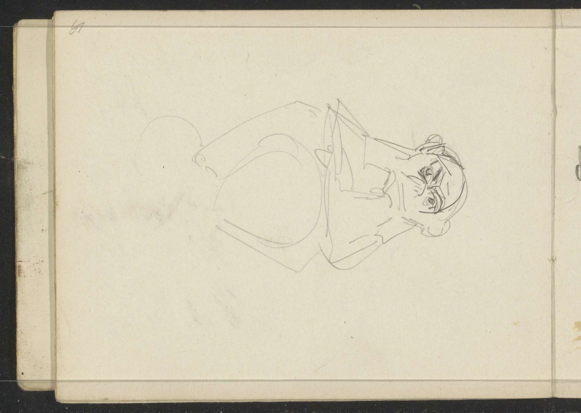 Studie, mogelijk van een aap by Isaac Israels