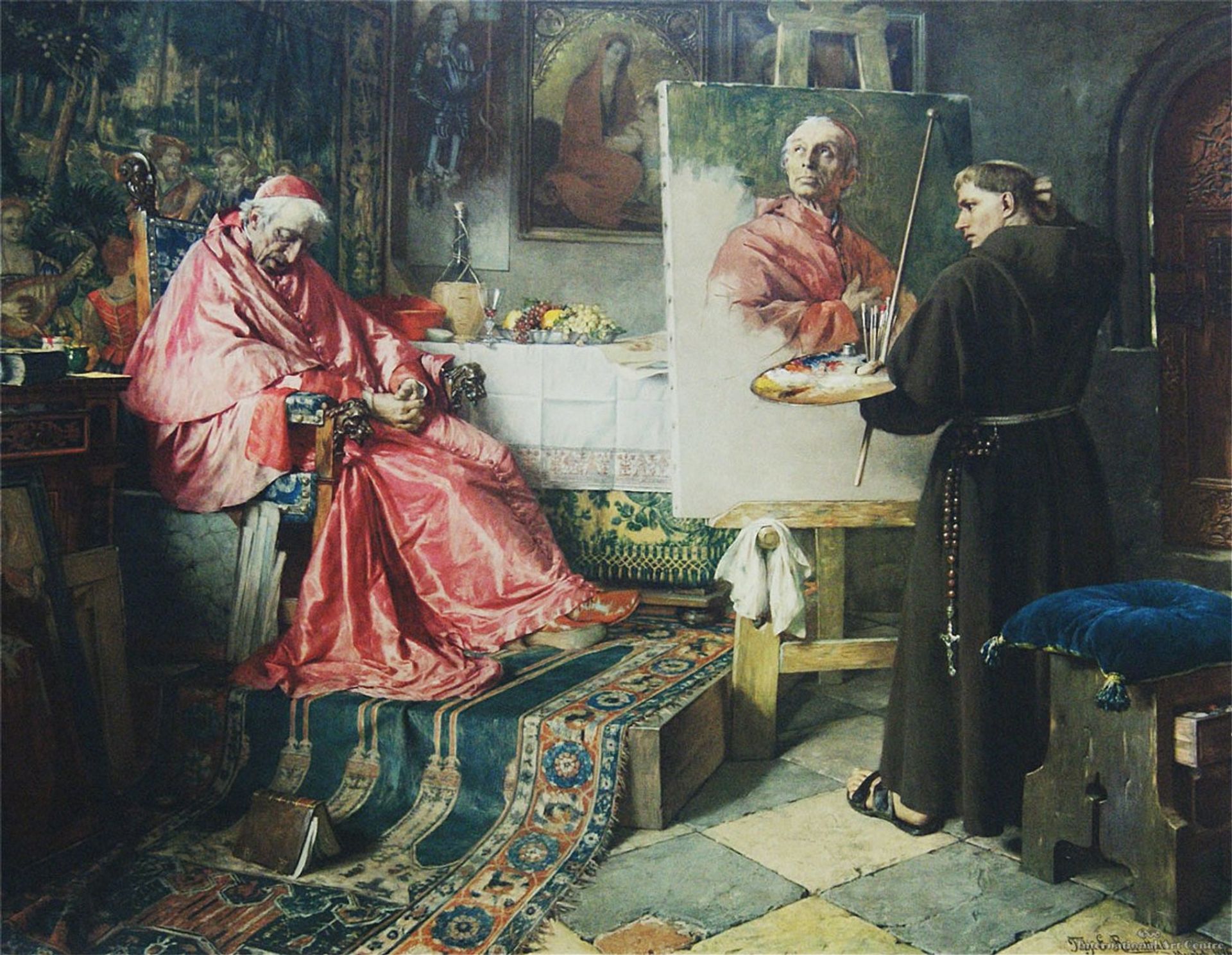 The Cardinal's Portrait by Toby Edward Rosenthal