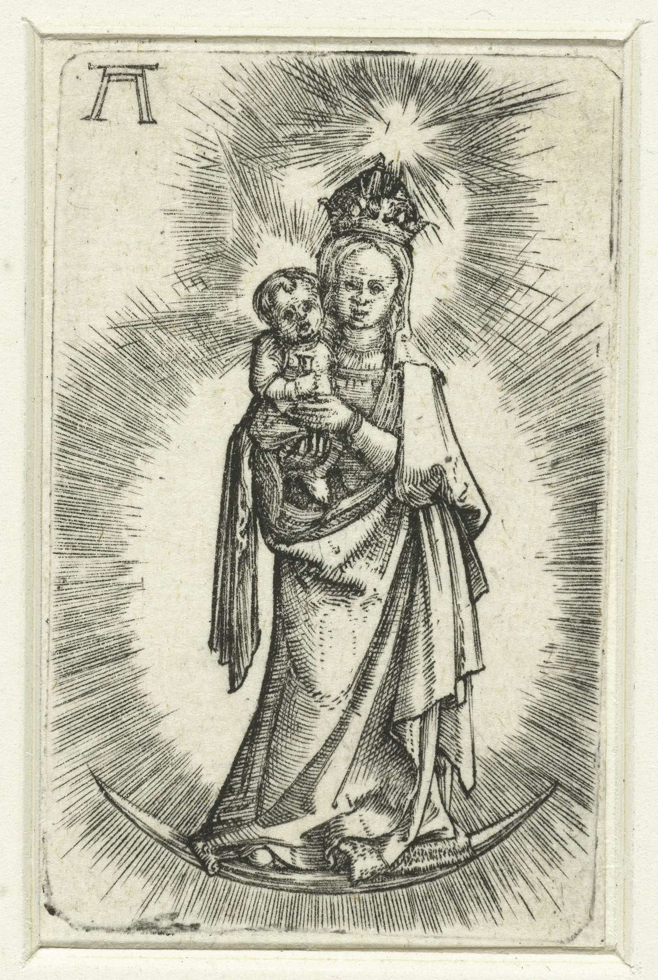 Madonna op de maansikkel by Albrecht Altdorfer