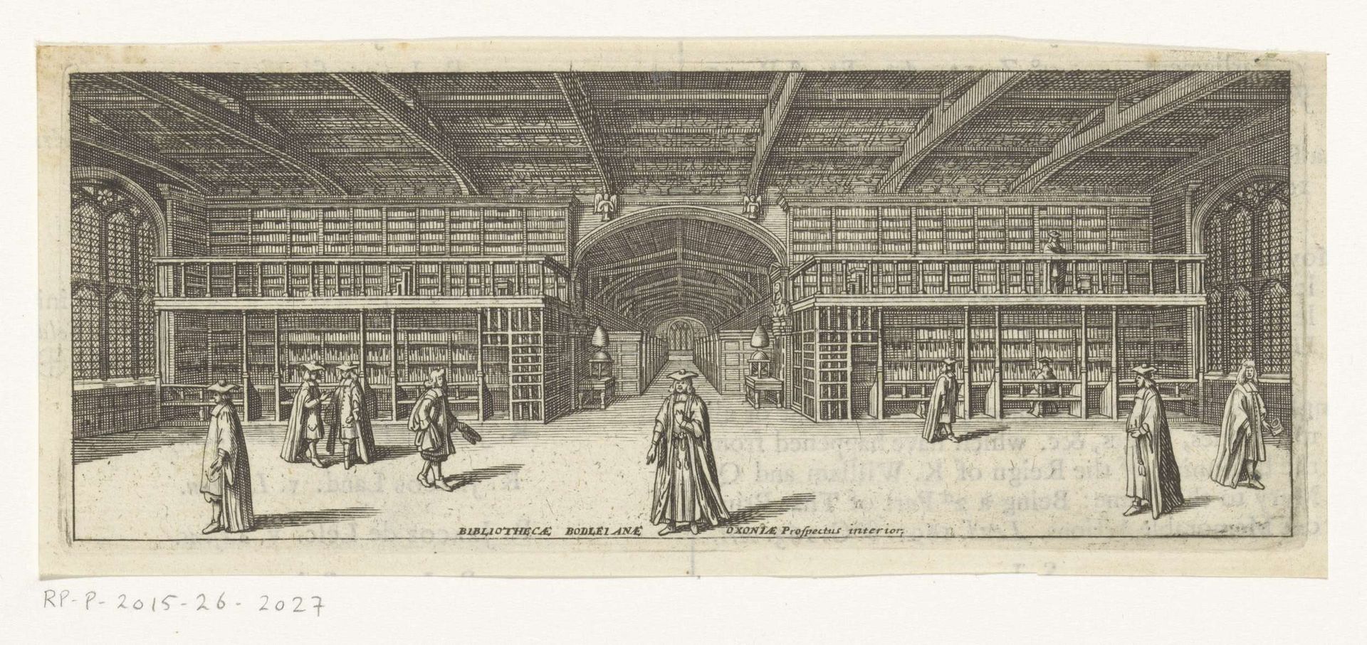 Interieur van de Bodleian Library te Oxford by Michael Burghers