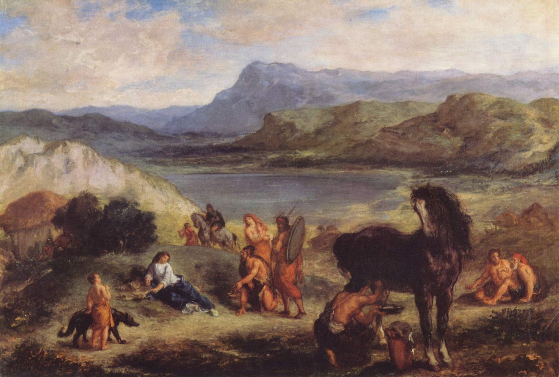 Ovid among the Scythians by Eugène Delacroix