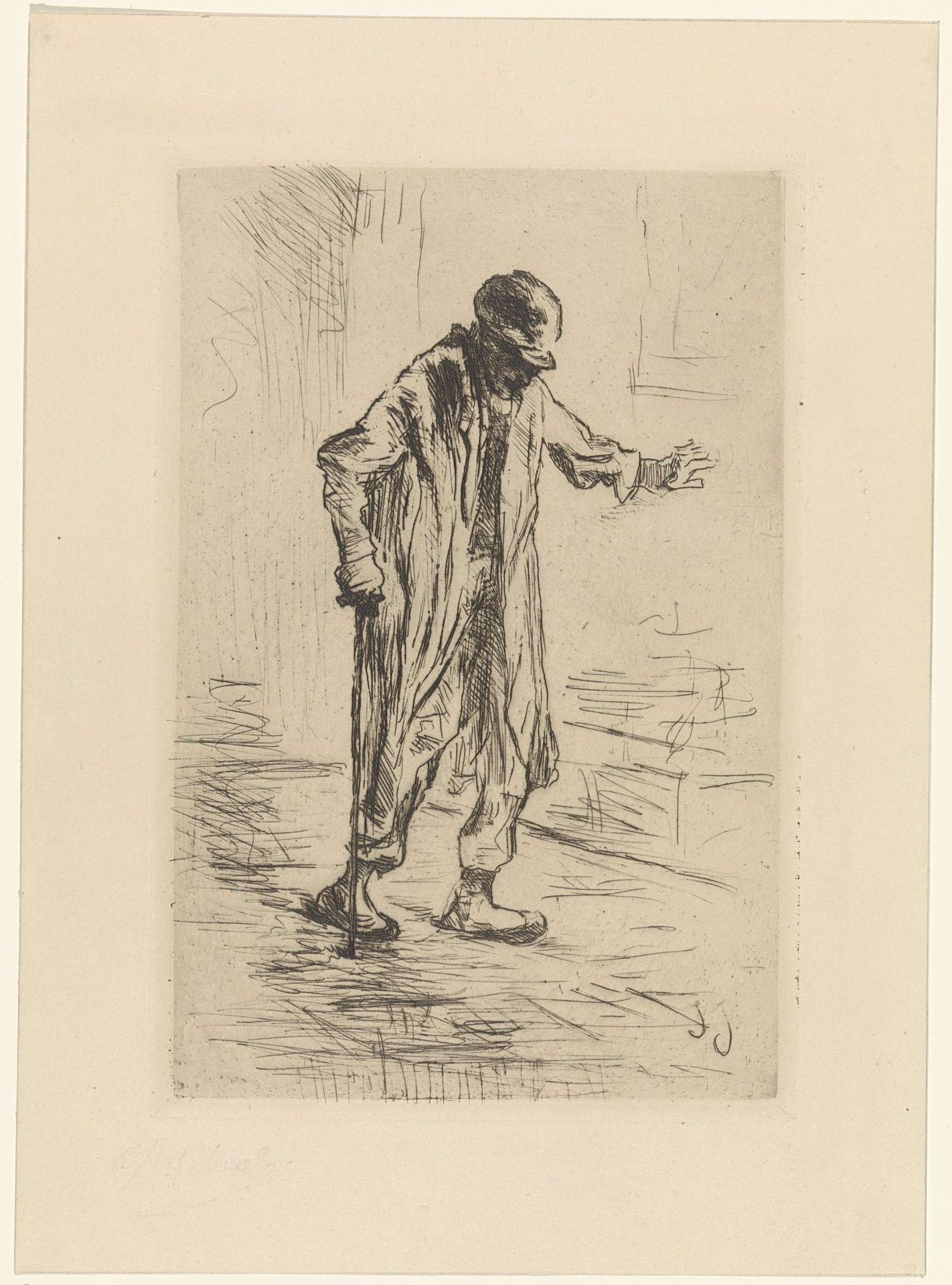Oude man by Jozef Israëls