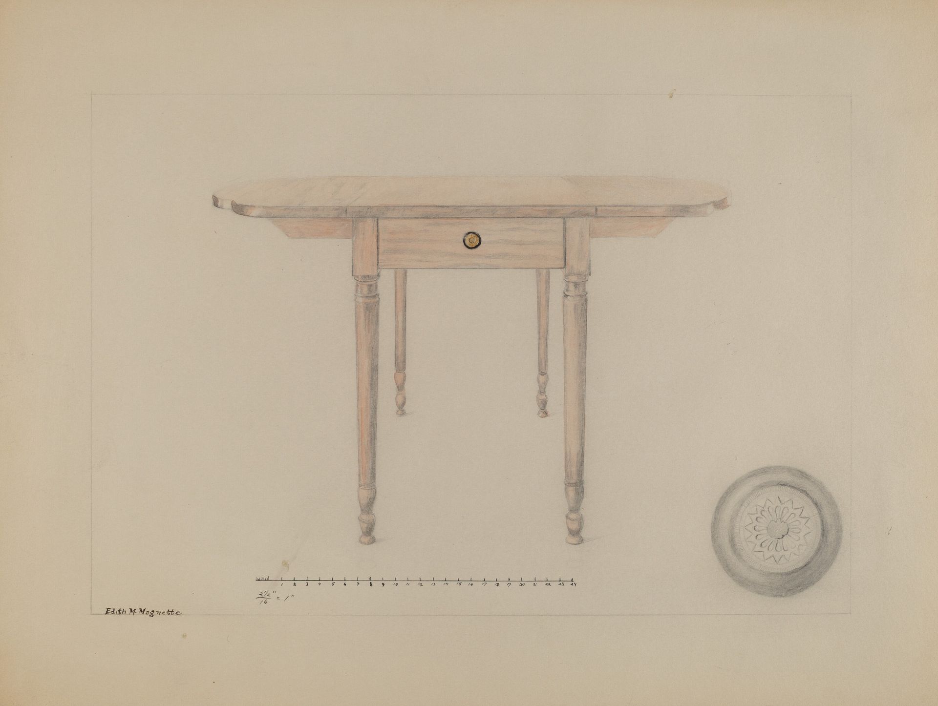 Sheraton Table by Edith Magnette