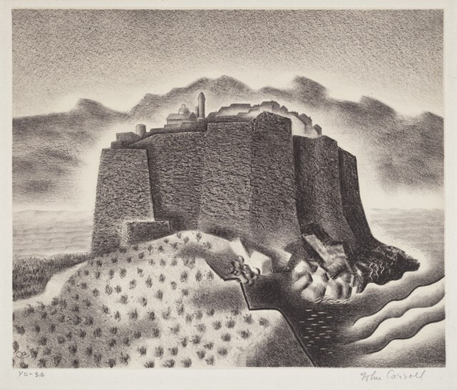 Untitled (Fortified City) by John Carroll