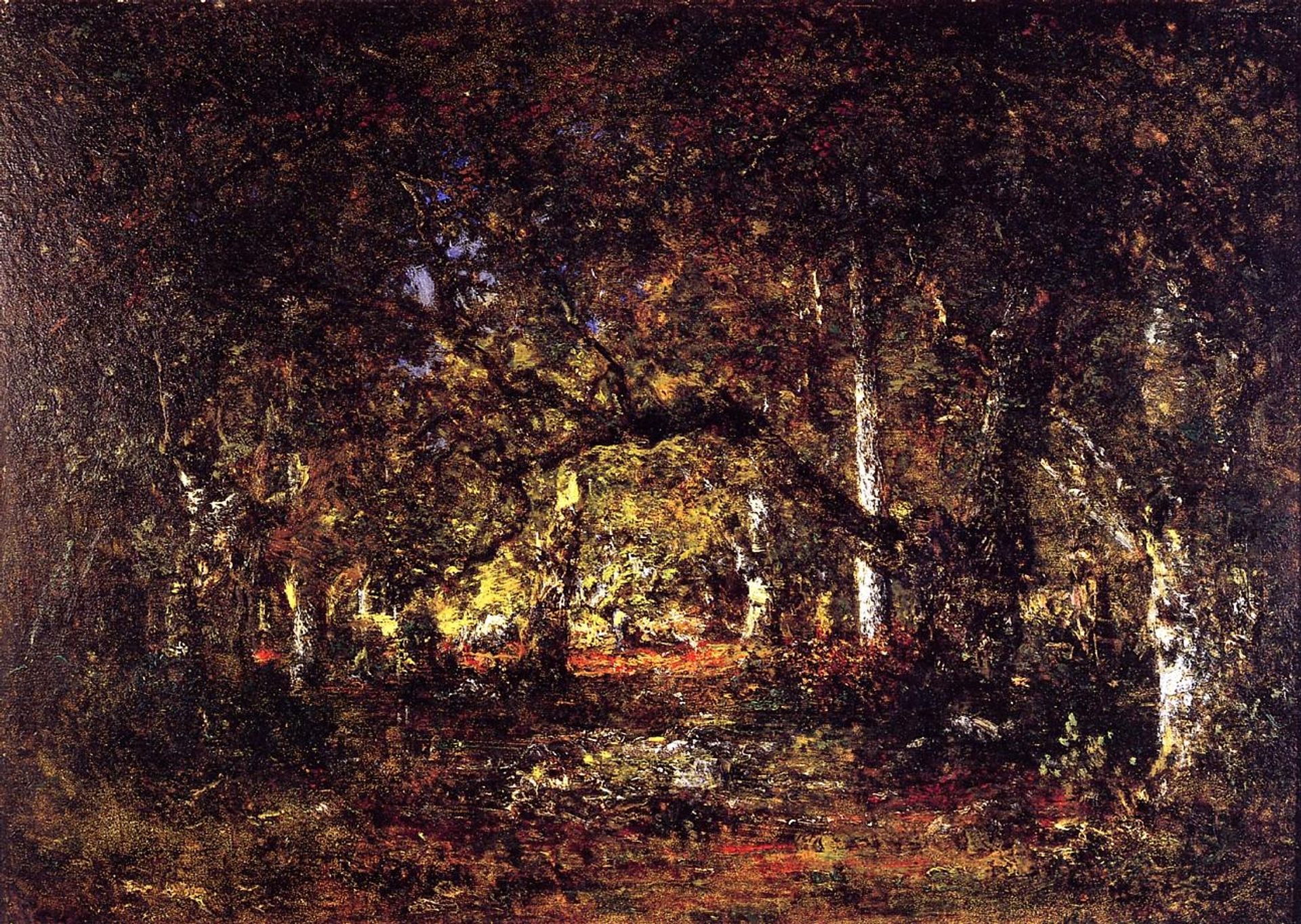 Inside the forest by Theodore Rousseau