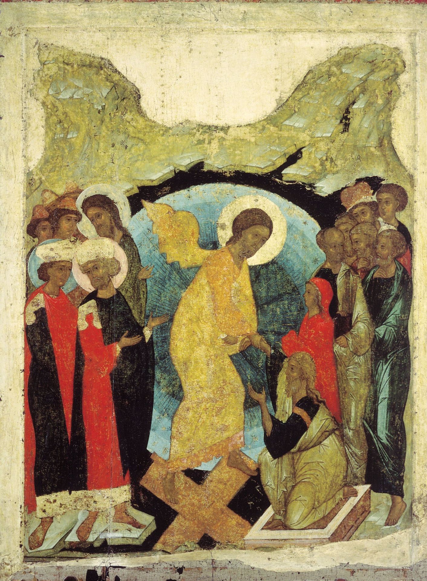 Harrowing of Hell by Andrei Rublev