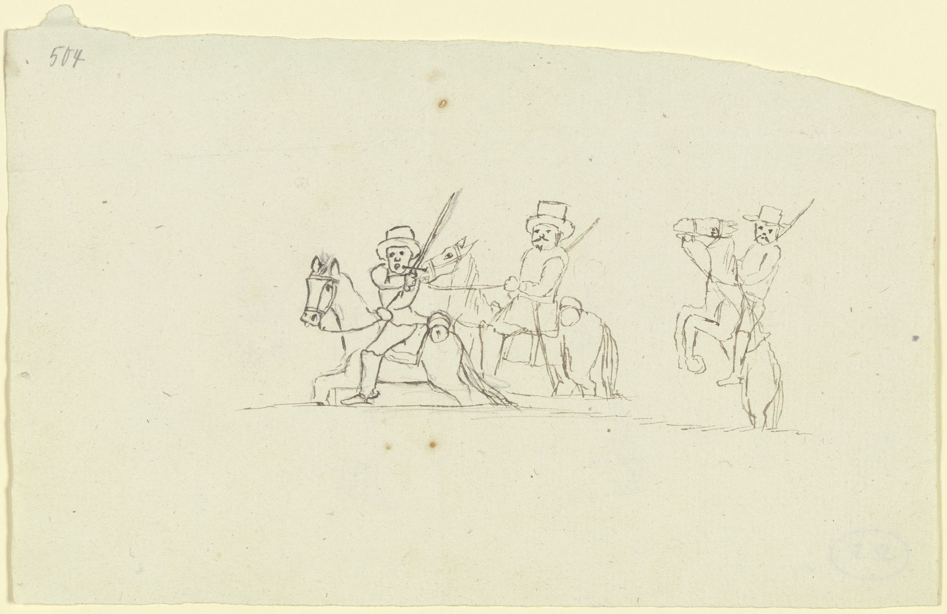 Three armed riders by Franz Pforr