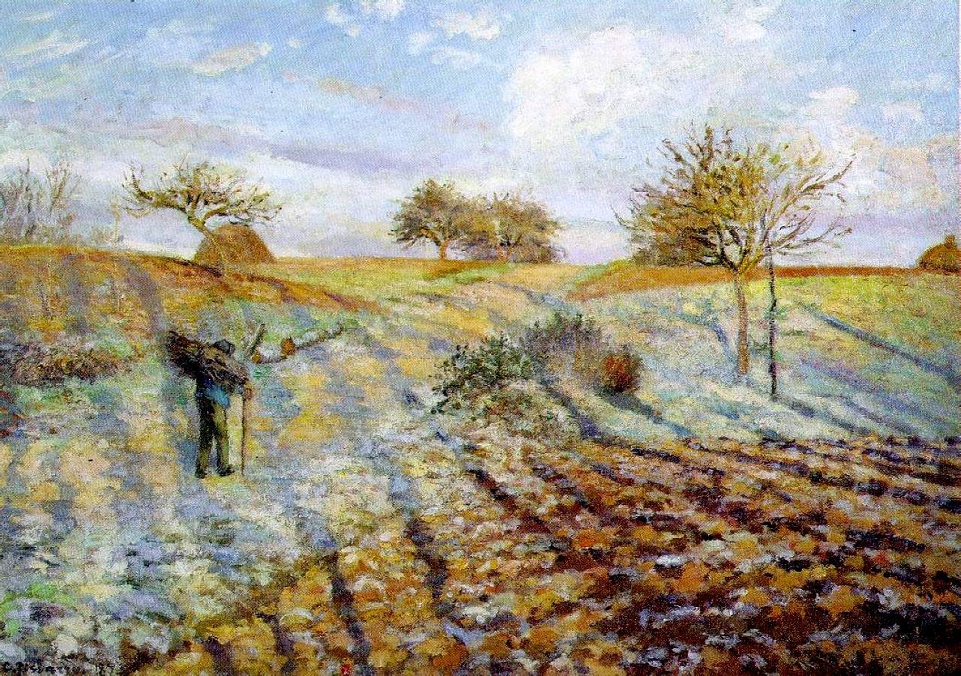 Hoarfrost by Camille Pissarro