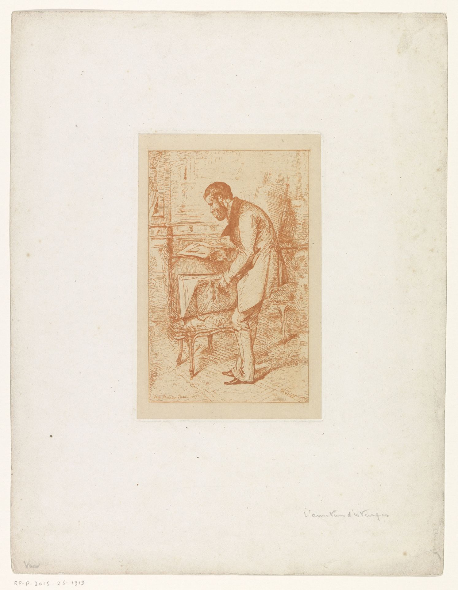 Verzamelaar van prenten by Anonymous