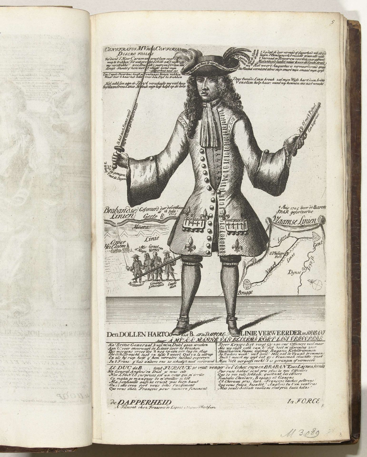 Spotprent op de keurvorst van Beieren, 1705 by Anonymous