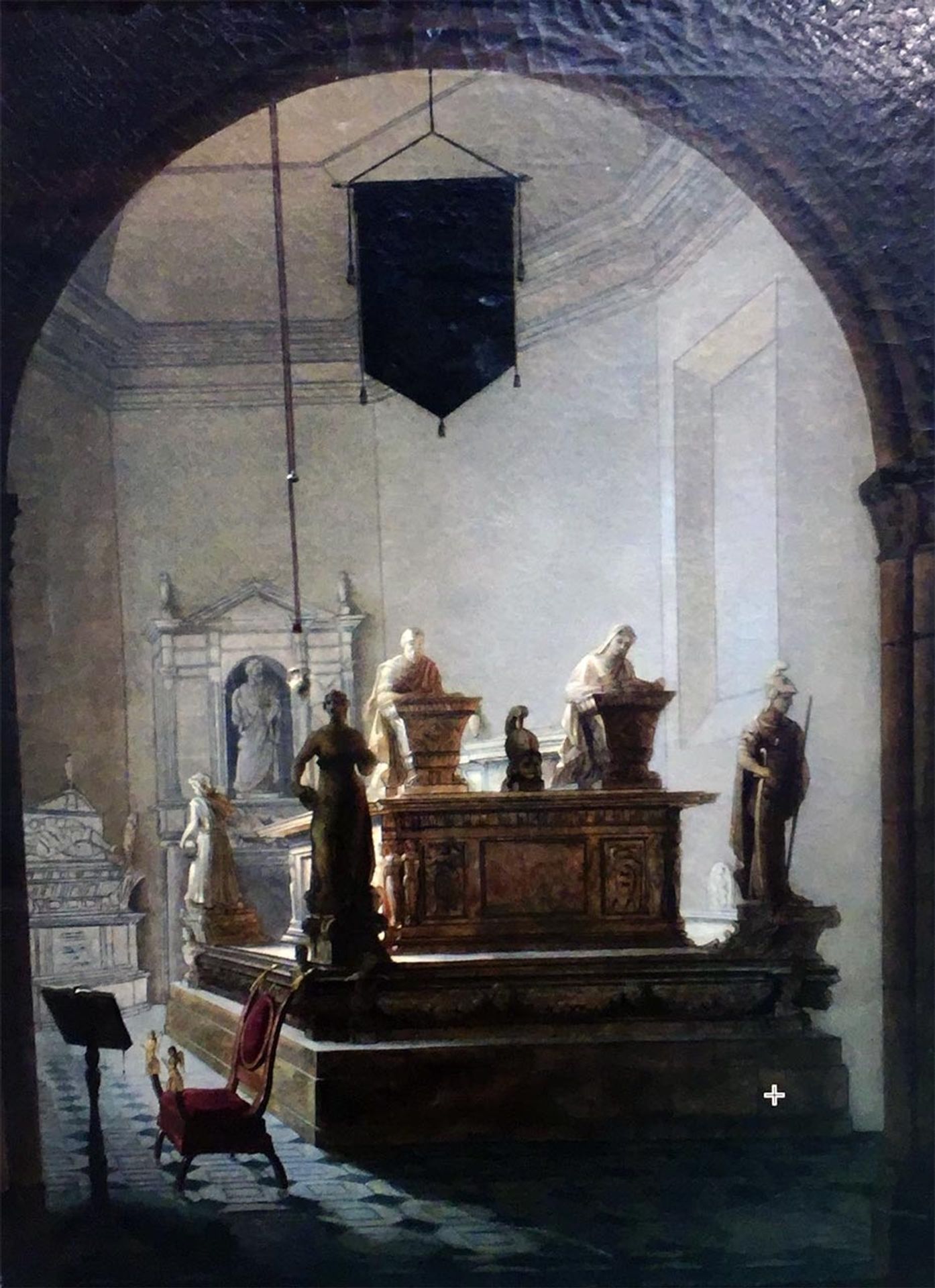 Church interior by Vincenzo Abbati