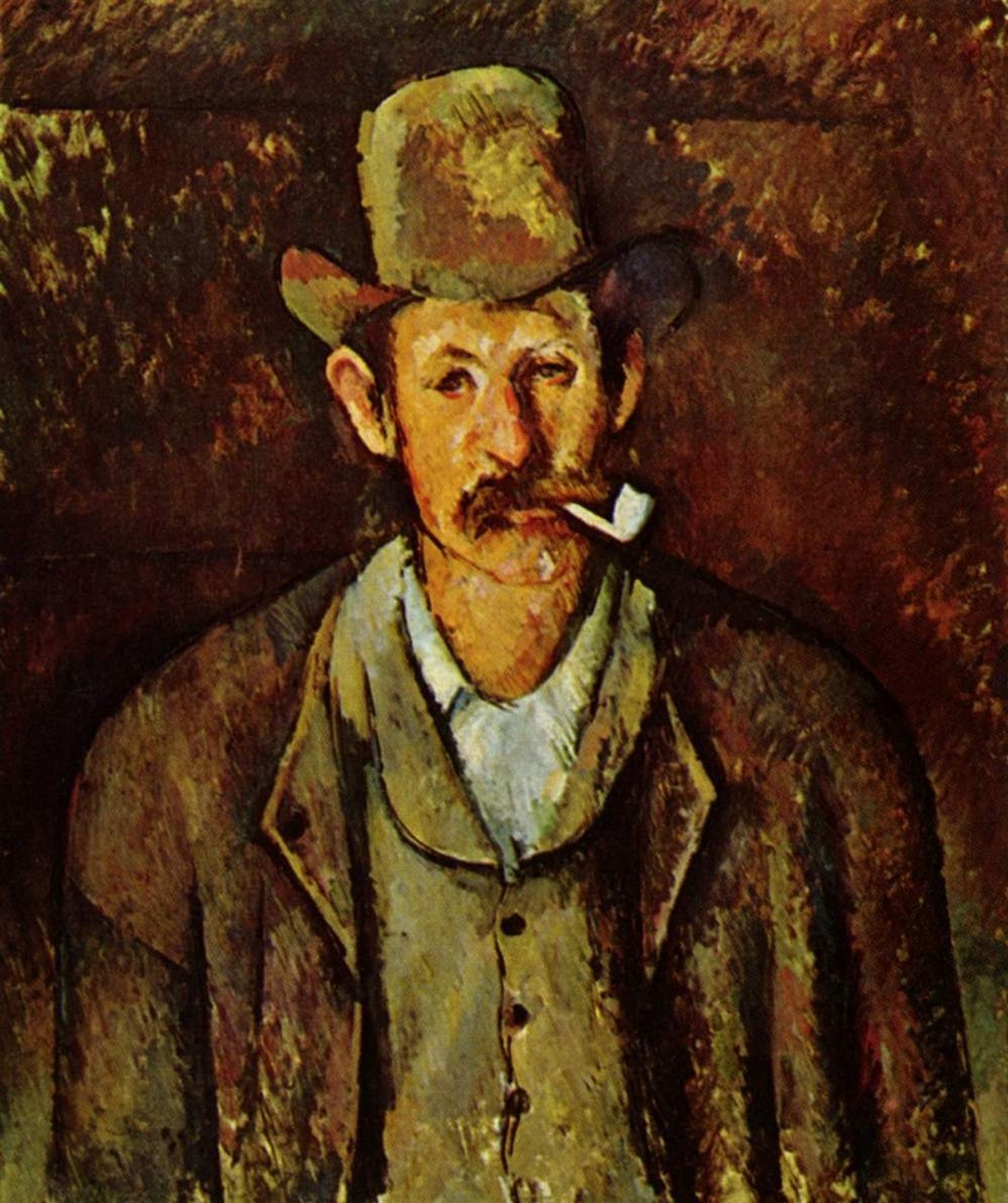 Man with a Pipe by Paul Cézanne
